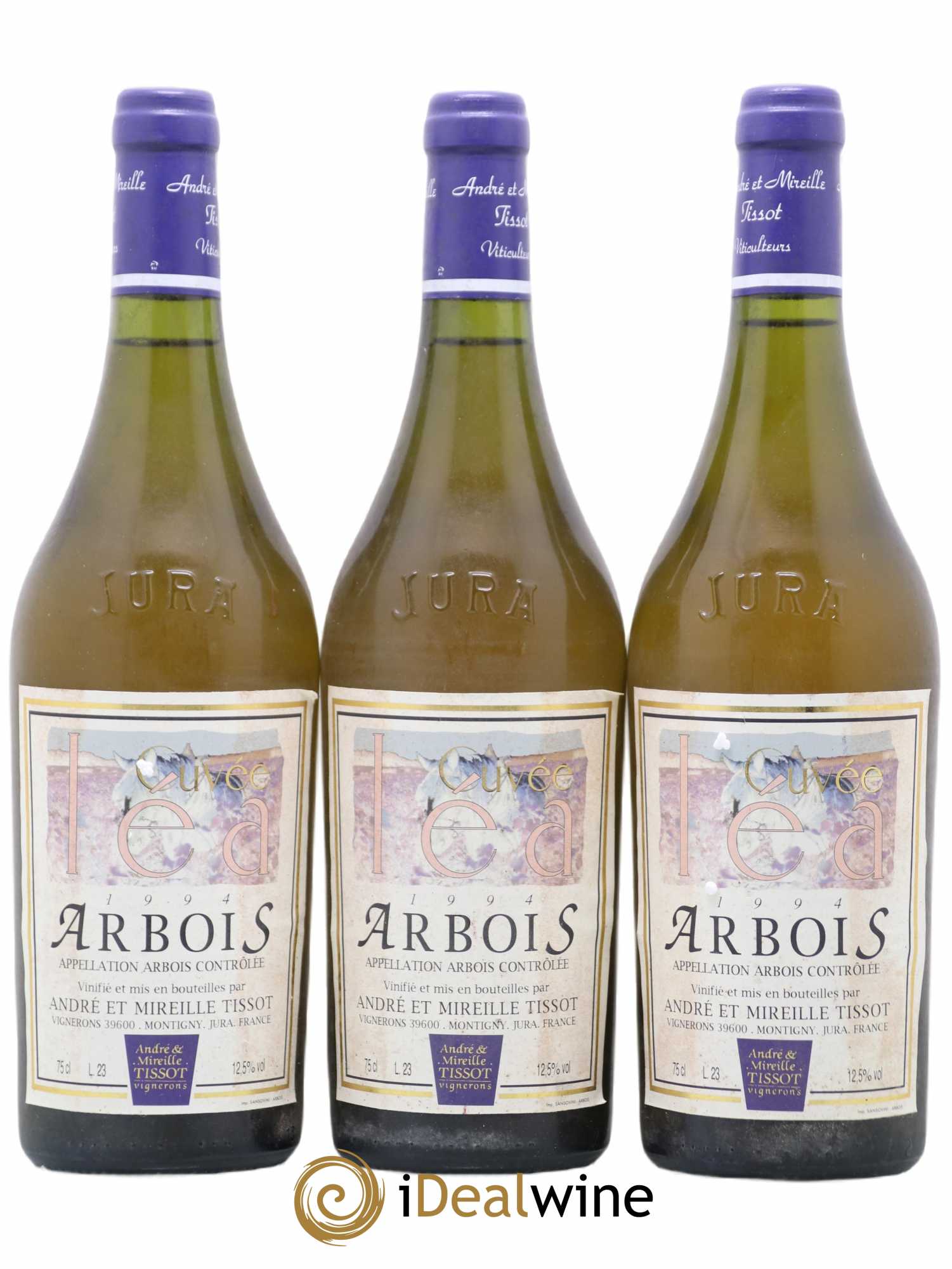 Arbois Tradition Cuvee Lea Andre Et Mireille Tissot 1994 - Posten von 3 Flaschen - 0