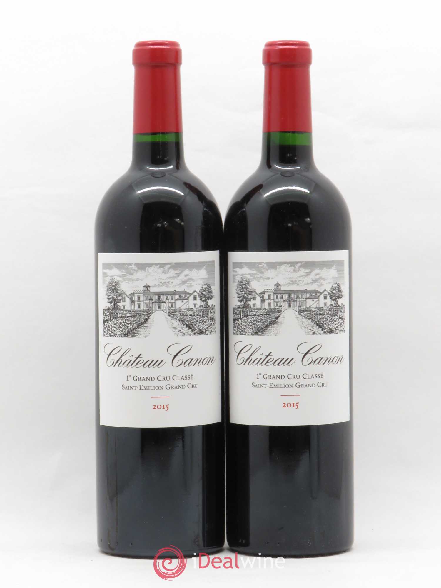 Château Canon 1er Grand Cru Classé B 2015 - Lot de 2 bouteilles - 0