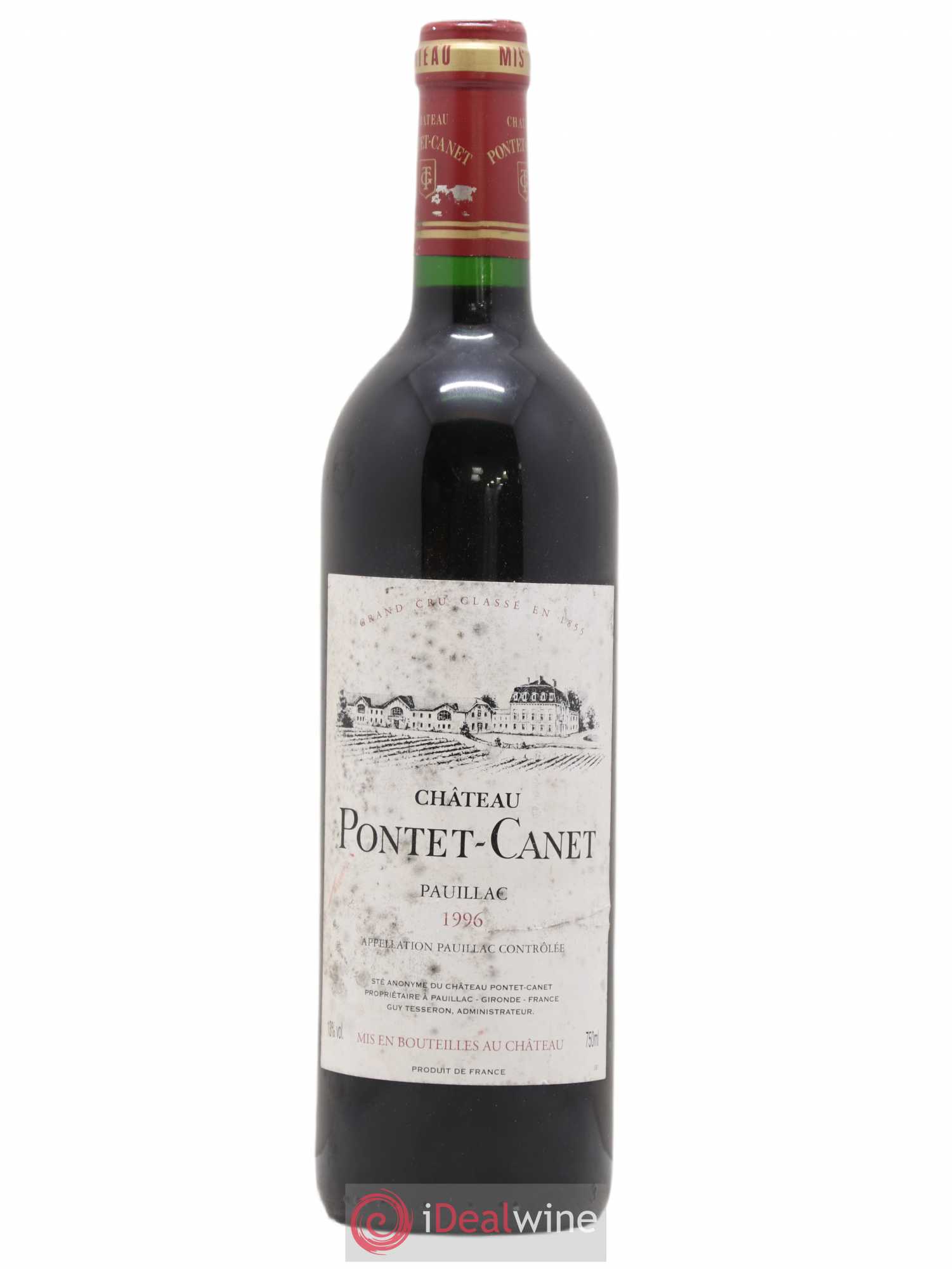 Château Pontet Canet 5ème Grand Cru Classé 1996 - Lot de 1 bouteille - 0