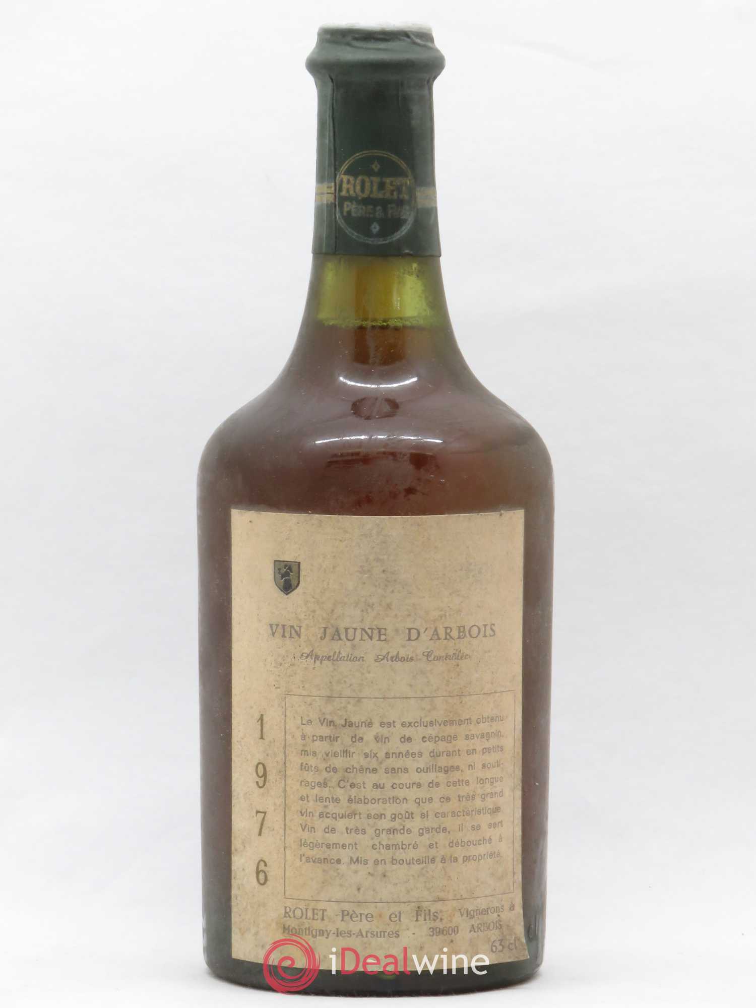 Arbois Vin Jaune Domaine Rolet 1976 - Lot de 1 bouteille - 0
