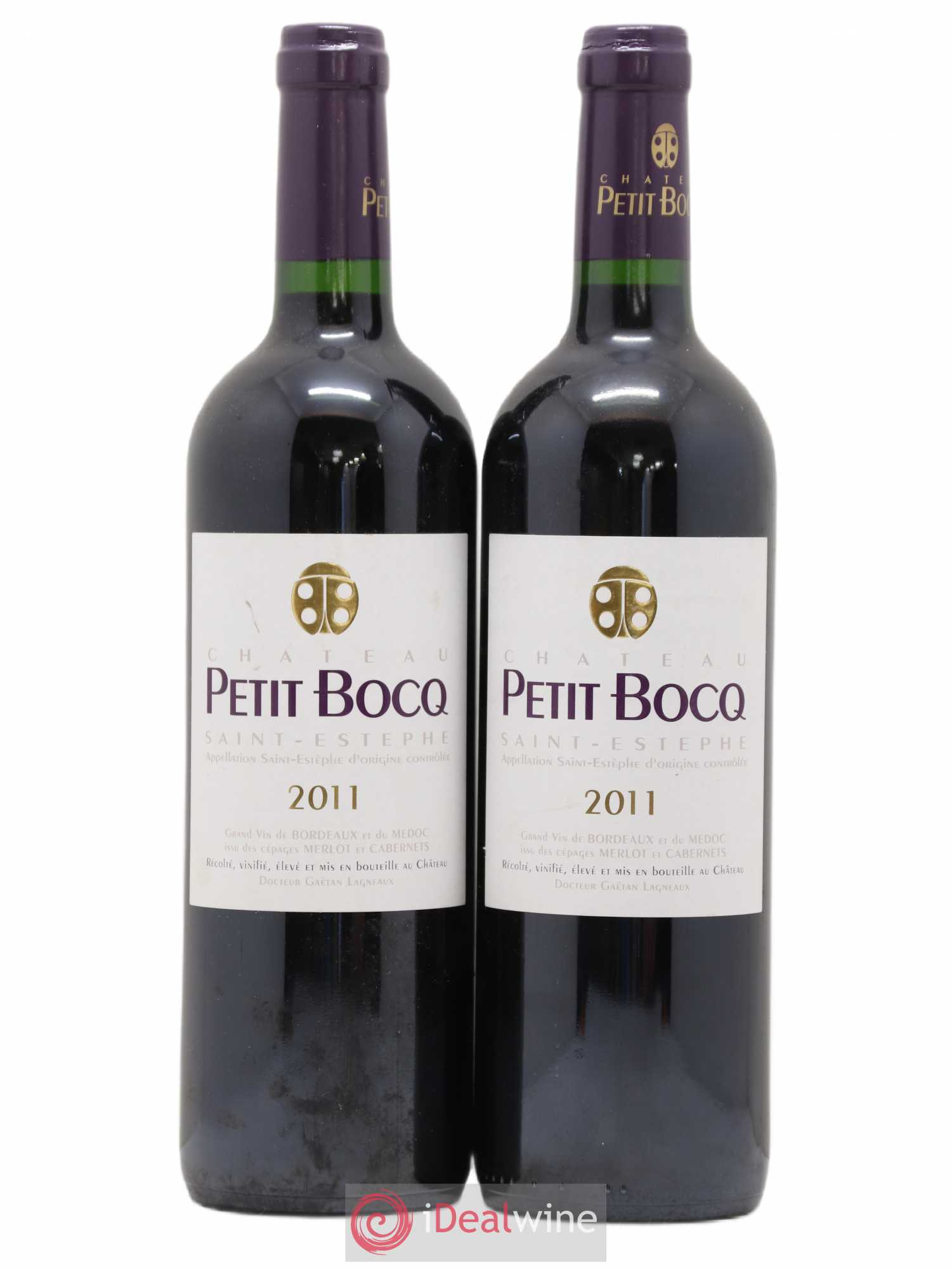 Château Petit Bocq Cru Bourgeois (sans prix de réserve) 2011 - Lot de 2 bouteilles - 0