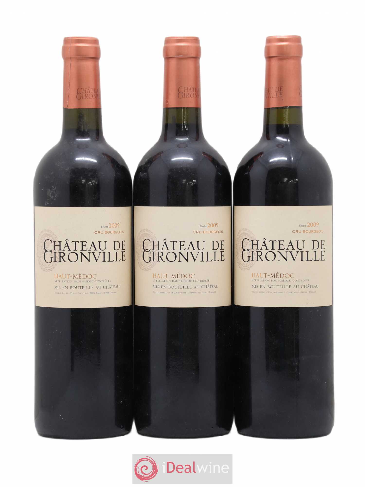Château Gironville (sans prix de réserve) 2009 - Lot de 3 bouteilles - 0