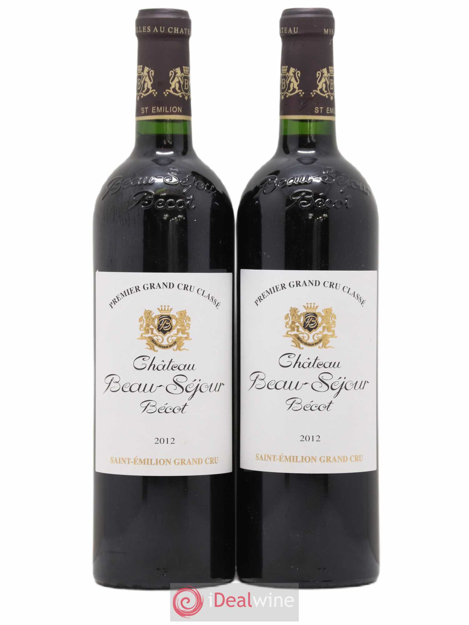 Château Beau-Séjour Bécot 1er Grand Cru Classé B 2012 - Lot de 2 bouteilles - 0
