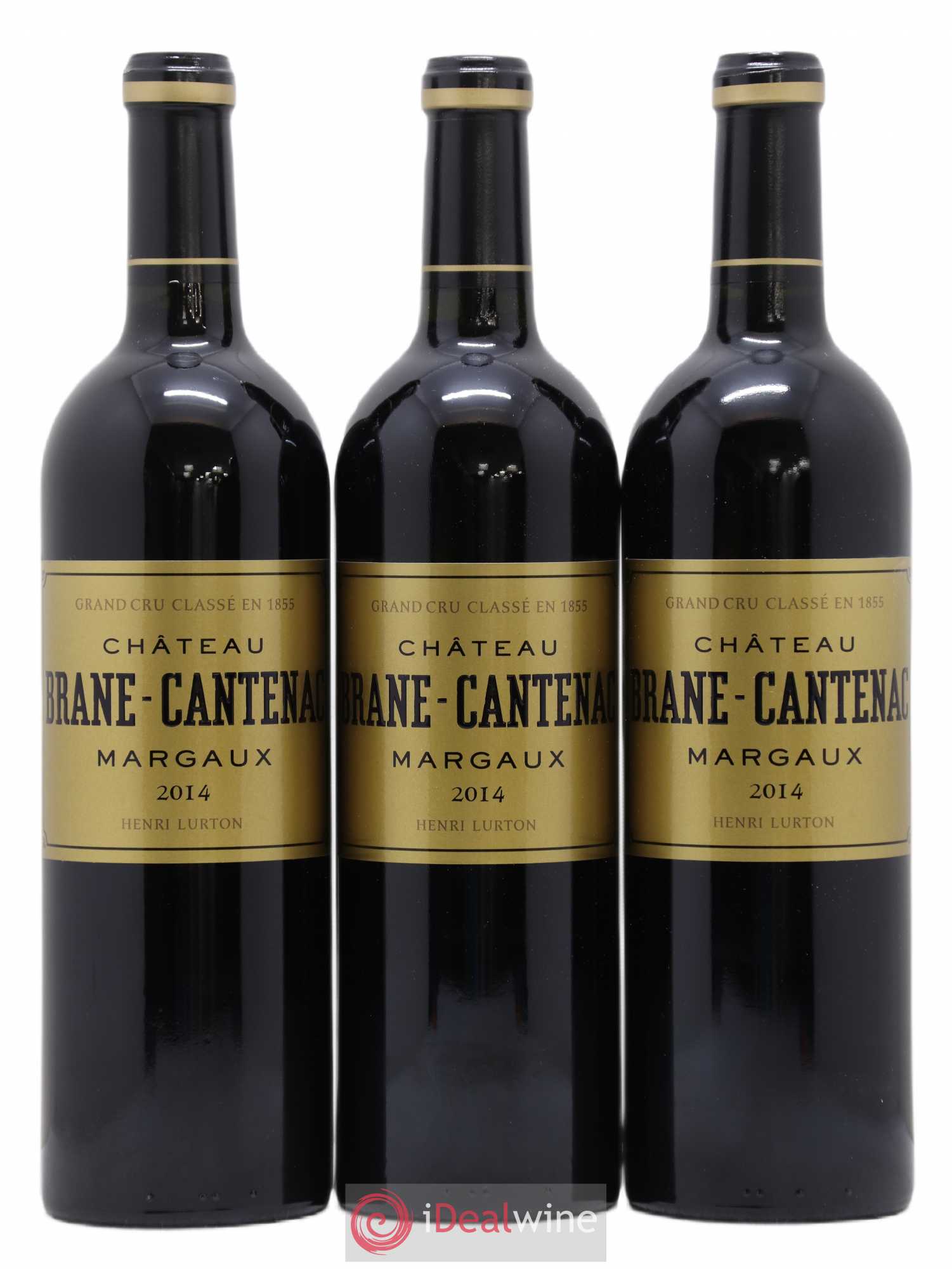 Château Brane Cantenac 2ème Grand Cru Classé 2014 - Lot de 3 bouteilles - 0