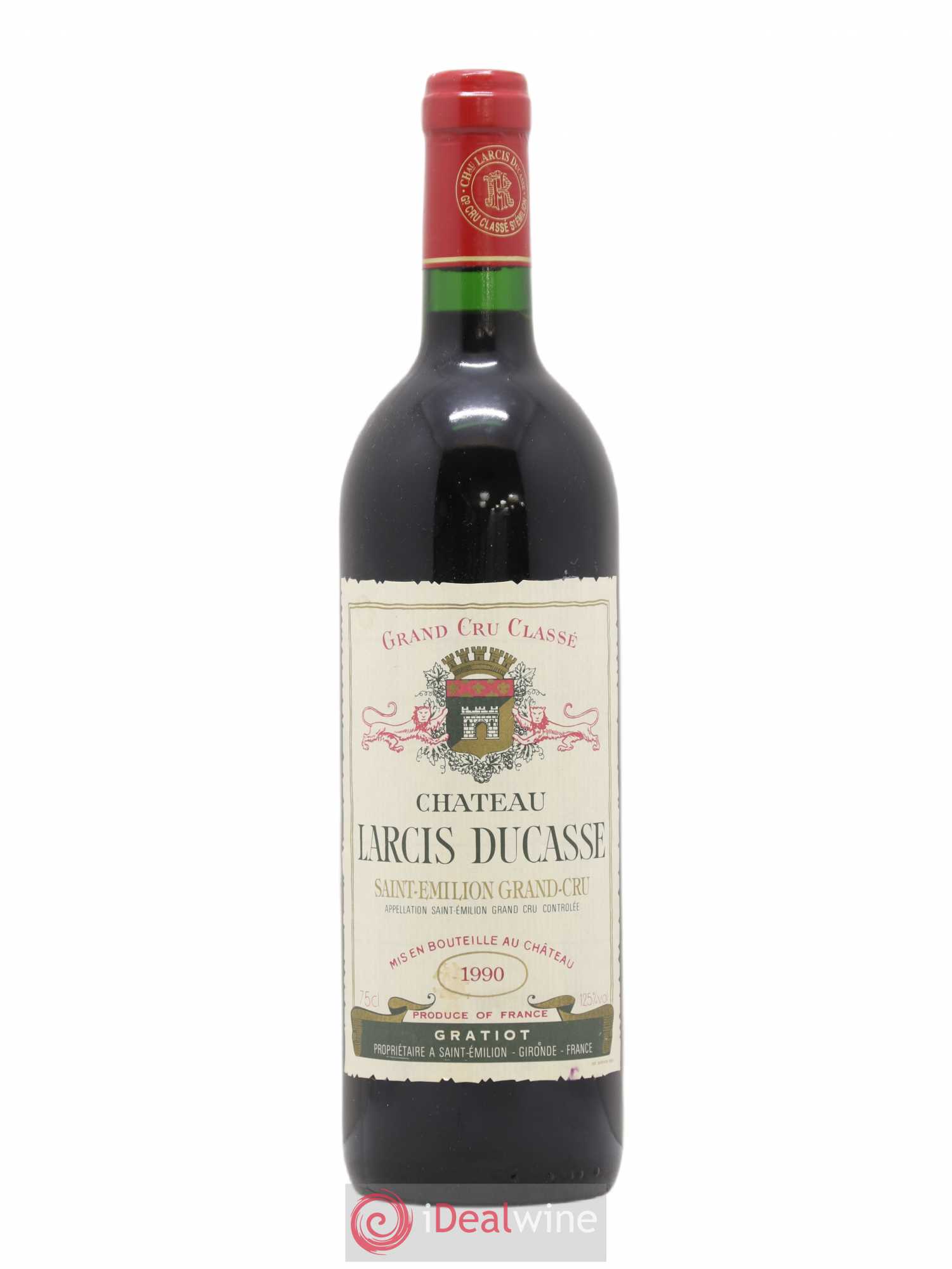 Château Larcis Ducasse 1er Grand Cru Classé B 1990 - Lot de 1 bouteille - 0
