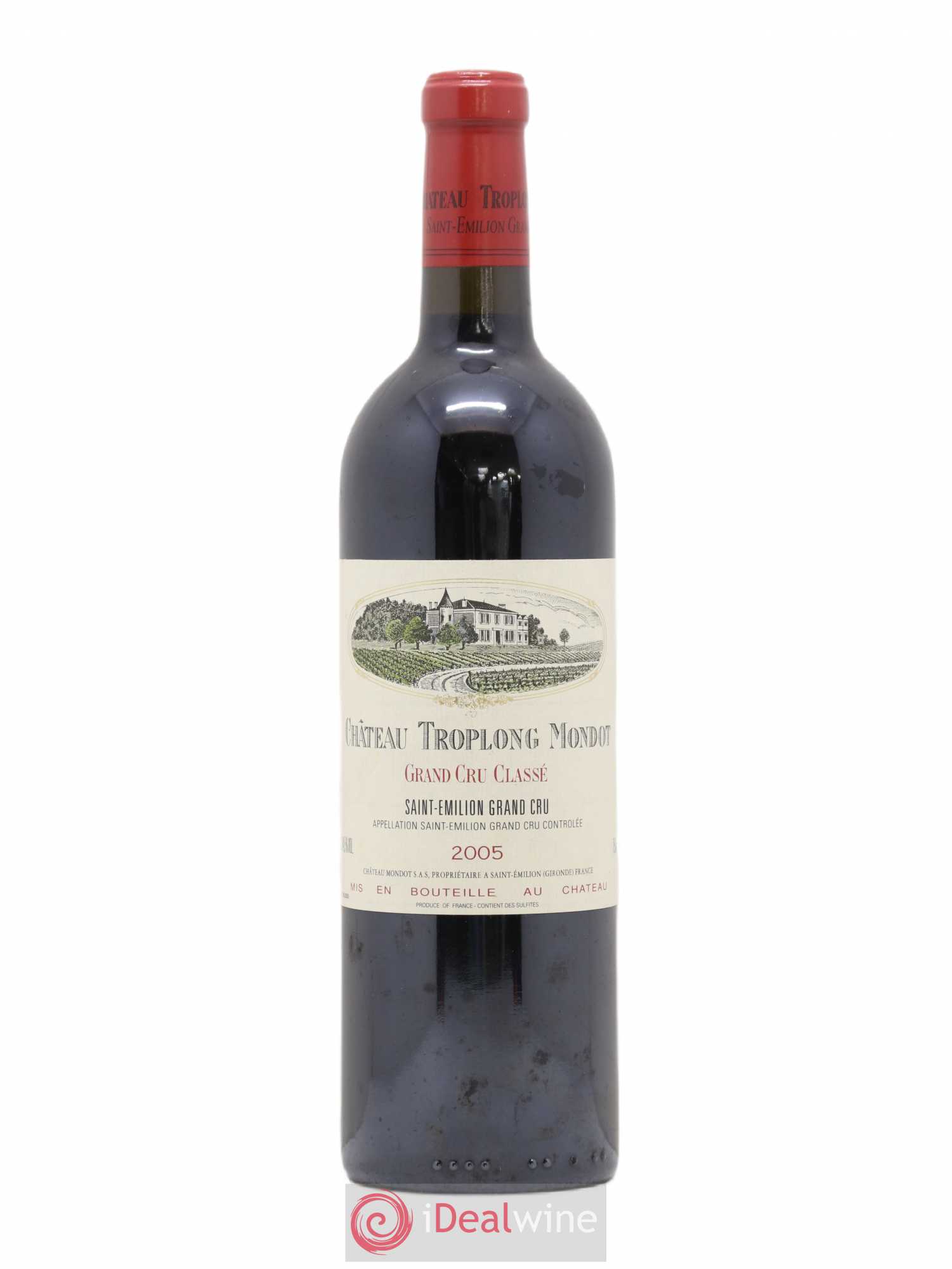 Château Troplong Mondot 1er Grand Cru Classé B 2005 - Lot de 1 bouteille - 0