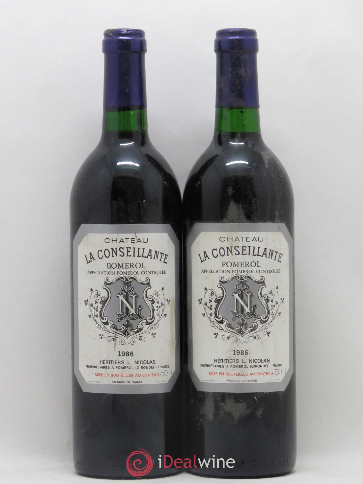 Château la Conseillante 1986 - Lot de 2 bouteilles - 0