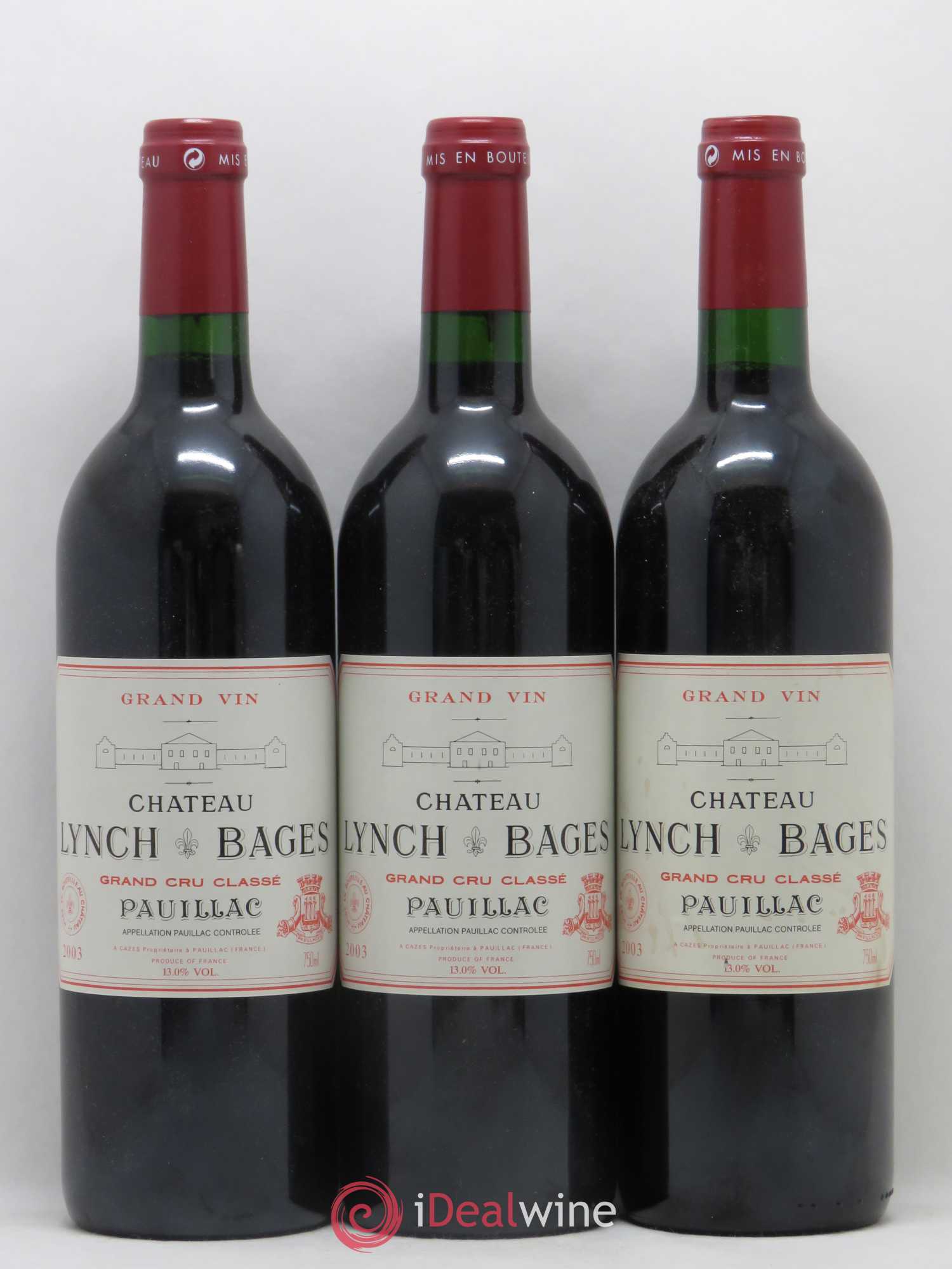 Château Lynch Bages 5ème Grand Cru Classé 2003 - Lot de 6 bouteilles - 2