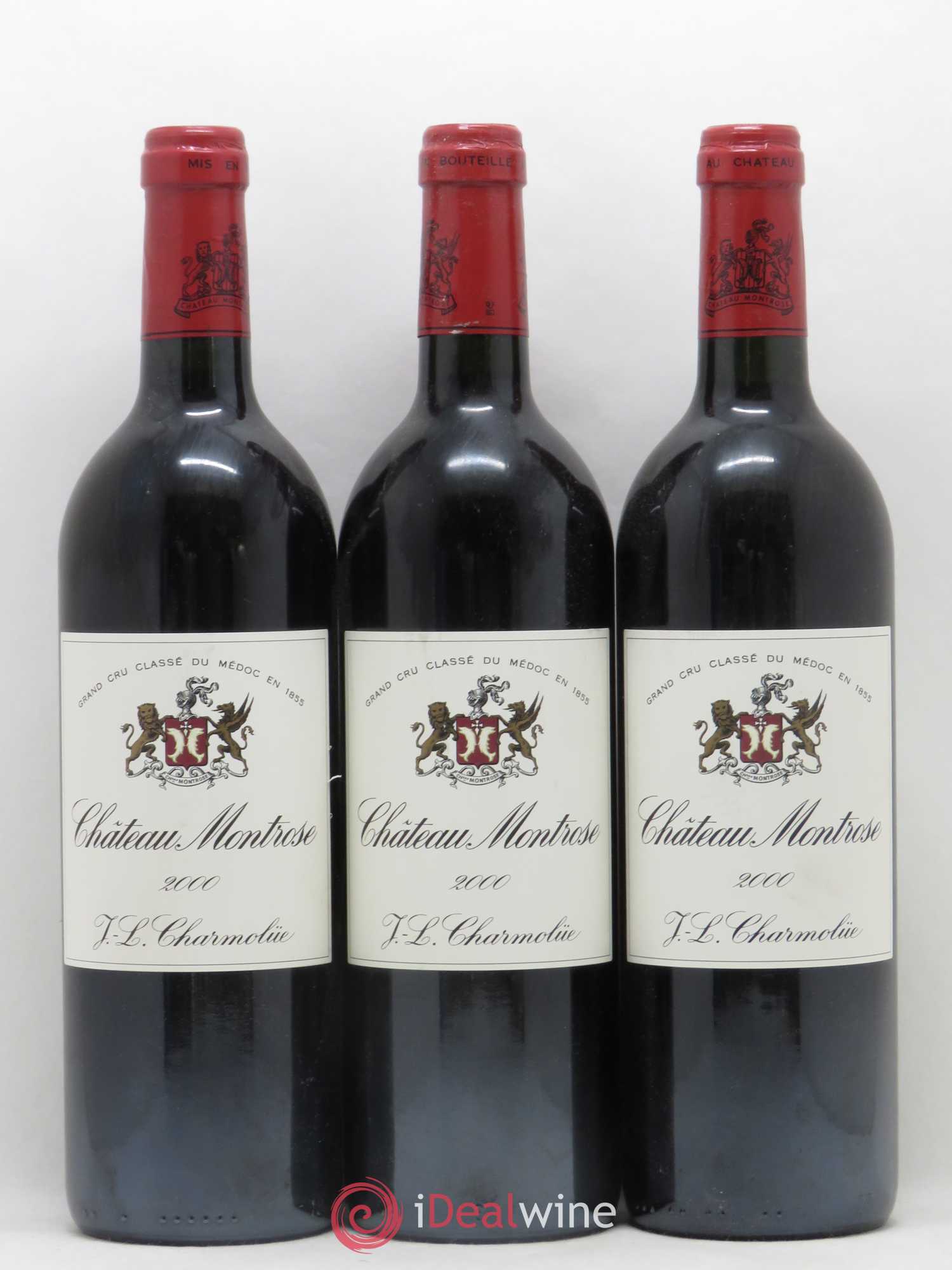 Château Montrose 2ème Grand Cru Classé 2000 - Lot de 3 bouteilles - 0