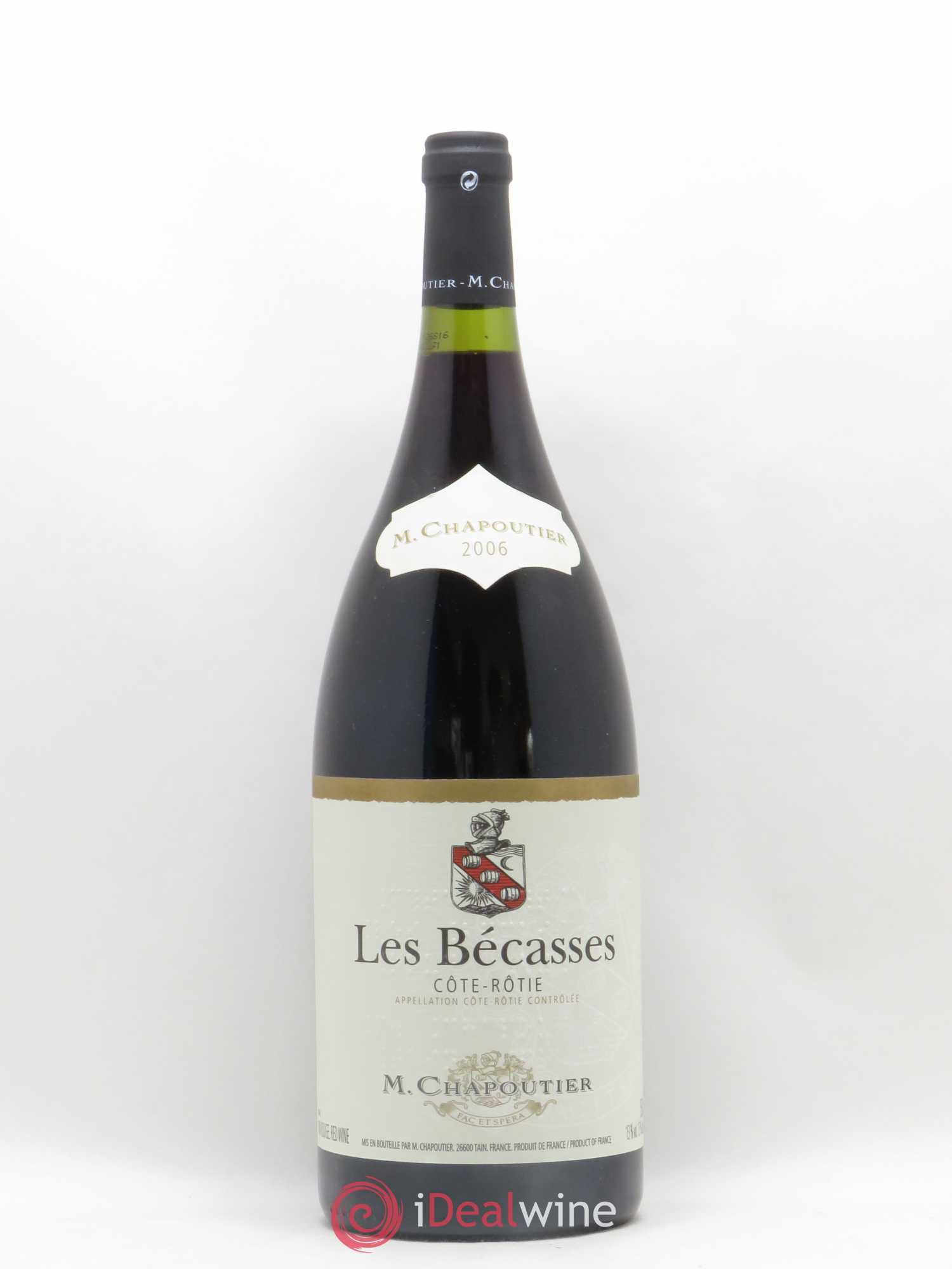 Côte-Rôtie Les Bécasses Chapoutier 2006 - Lot de 1 magnum - 0