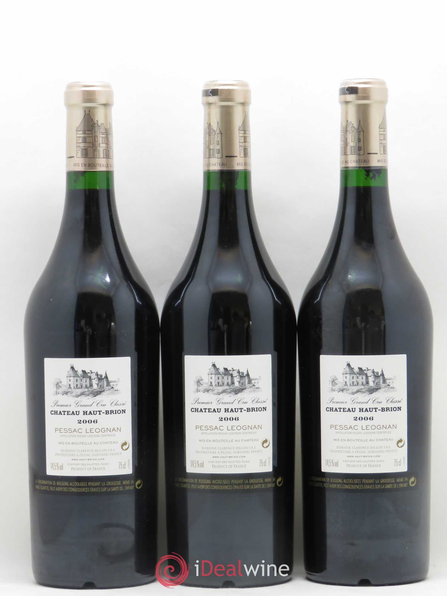 Château Haut Brion 1er Grand Cru Classé 2006 - Lot de 6 bouteilles - 2