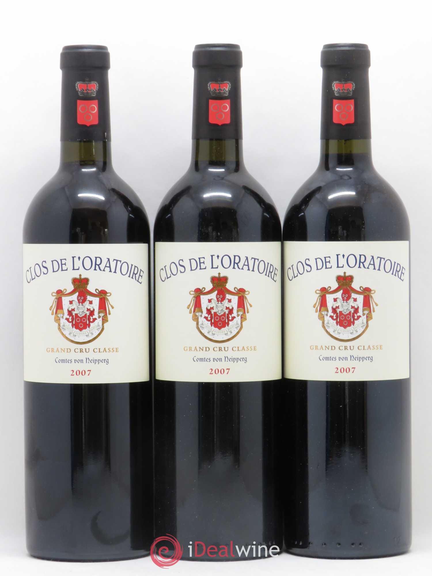 Clos de l'Oratoire Grand Cru Classé 2007 - Lot de 12 bouteilles - 1