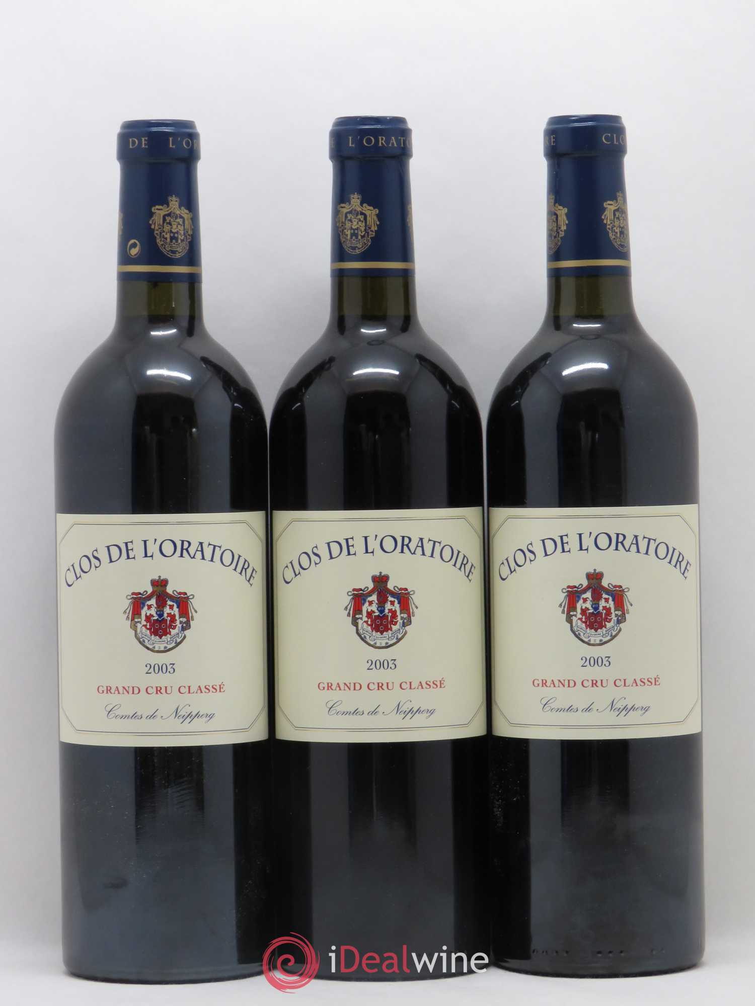 Clos de l'Oratoire Grand Cru Classé 2003 - Lot de 6 bouteilles - 1