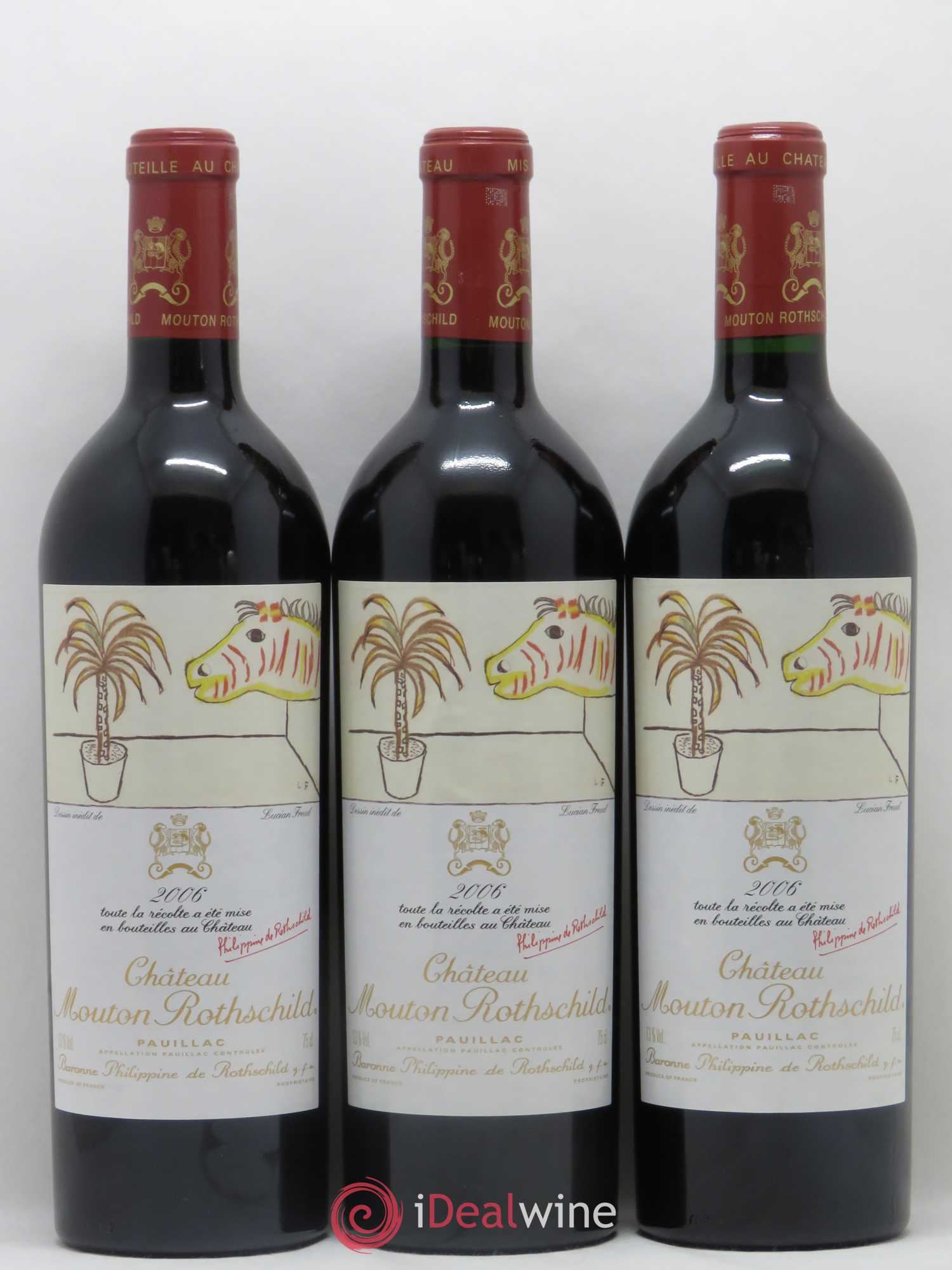 Château Mouton Rothschild 1er Grand Cru Classé 2006 - Lot de 6 bouteilles - 1