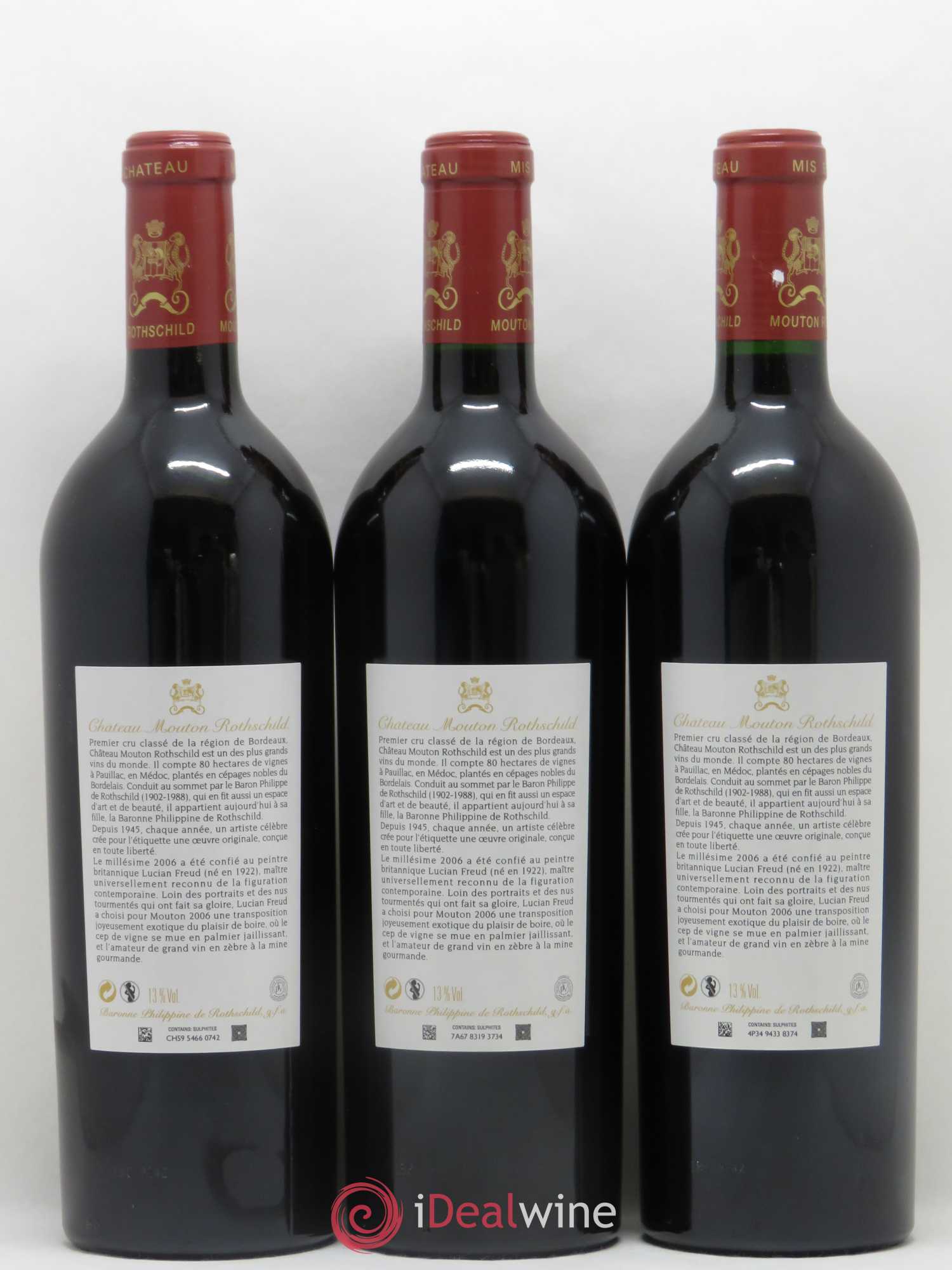 Château Mouton Rothschild 1er Grand Cru Classé 2006 - Lot de 6 bouteilles - 4