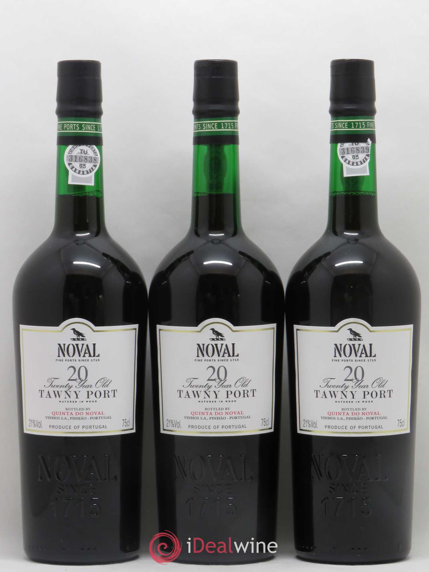 Porto Quinta Do Noval Vintage Tawny 20 Years Old - Lot de 3 bouteilles - 0