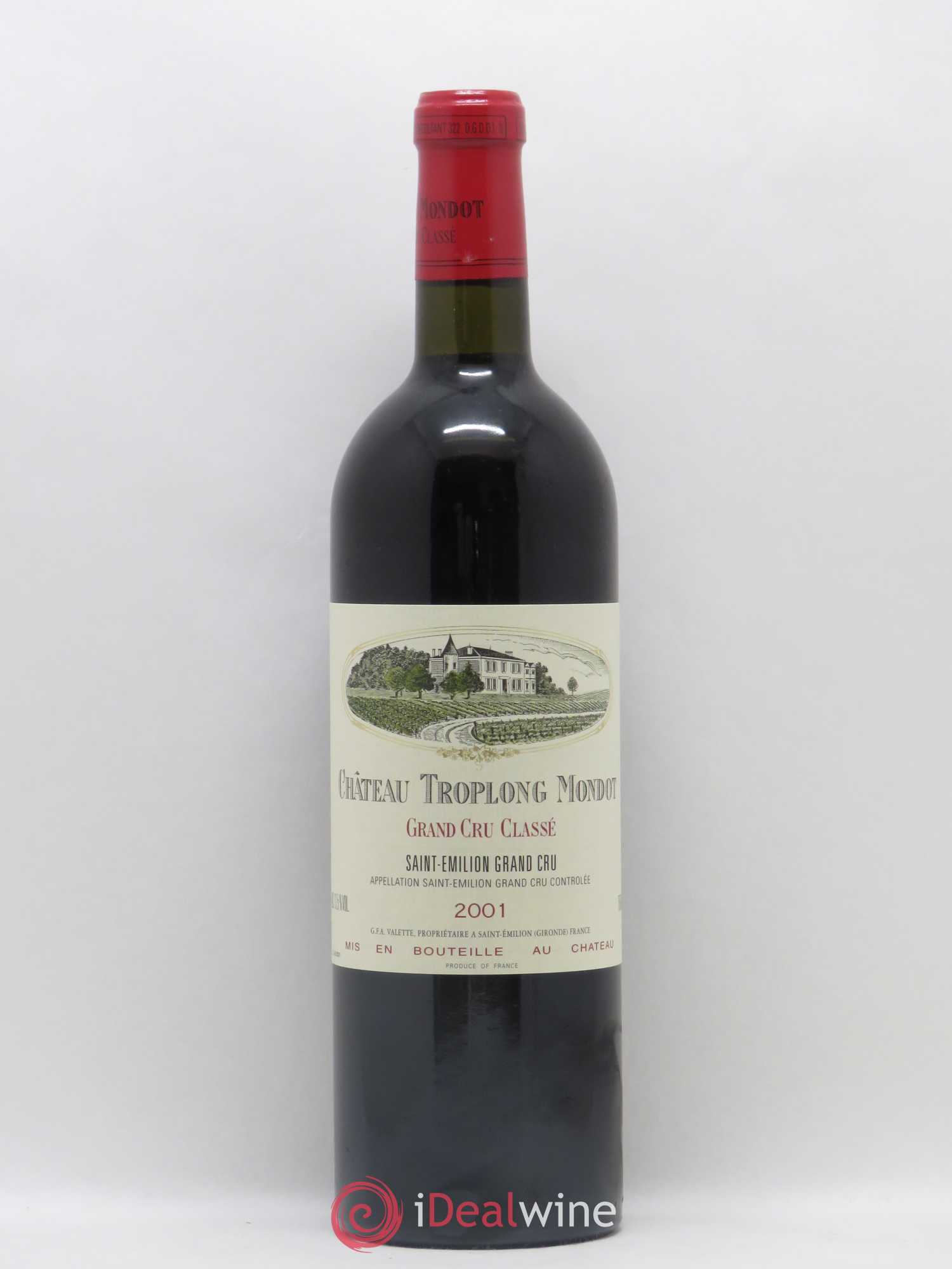 Château Troplong Mondot 1er Grand Cru Classé B 2001 - Lot de 1 bouteille - 0