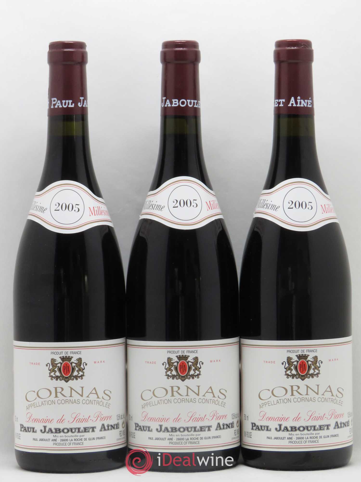 Cornas Domaine de Saint-Pierre Paul Jaboulet Ainé 2005 - Lot de 6 bouteilles - 1