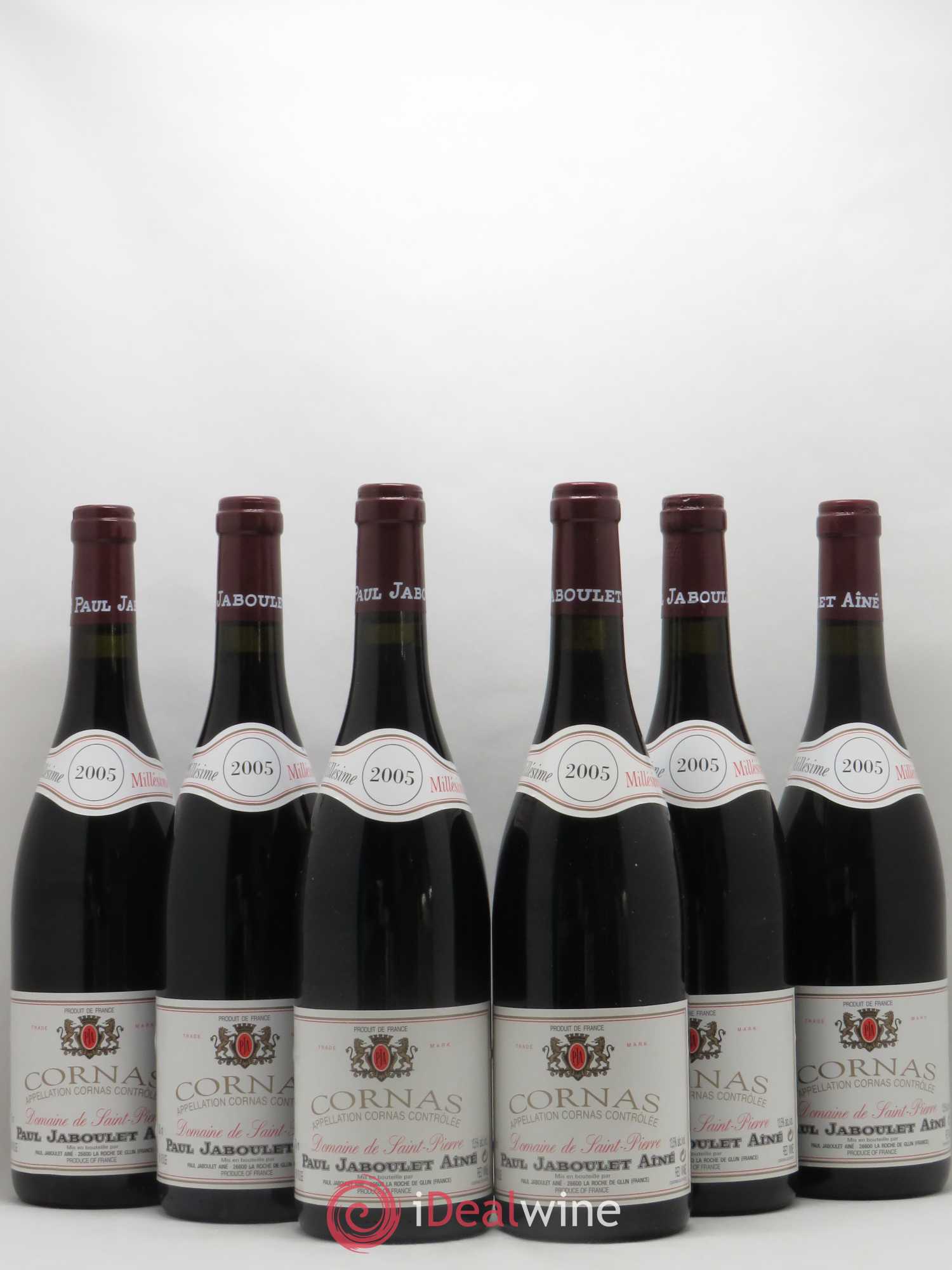 Cornas Domaine de Saint-Pierre Paul Jaboulet Ainé 2005 - Lot de 6 bouteilles - 0