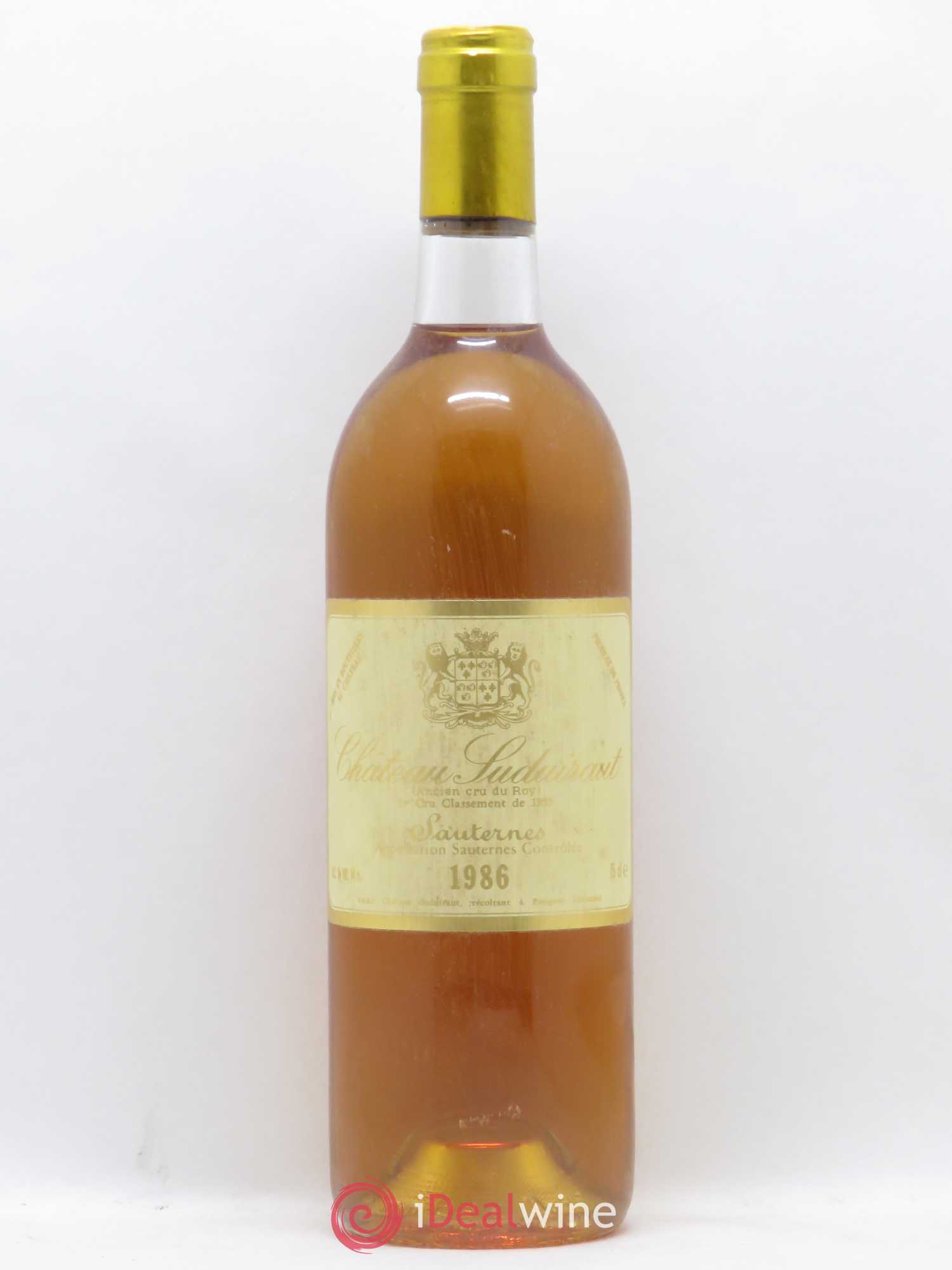 Château Suduiraut 1er Grand Cru Classé 1986 - Lotto di 1 bottiglia - 0