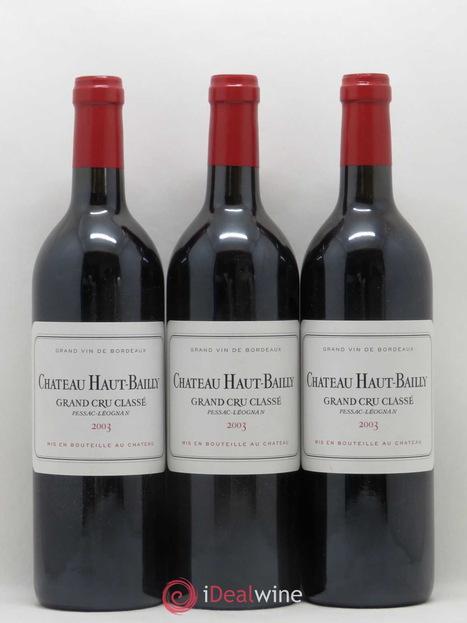 Château Haut-Bailly Cru Classé de Graves 2003 - Lot de 12 bouteilles - 1