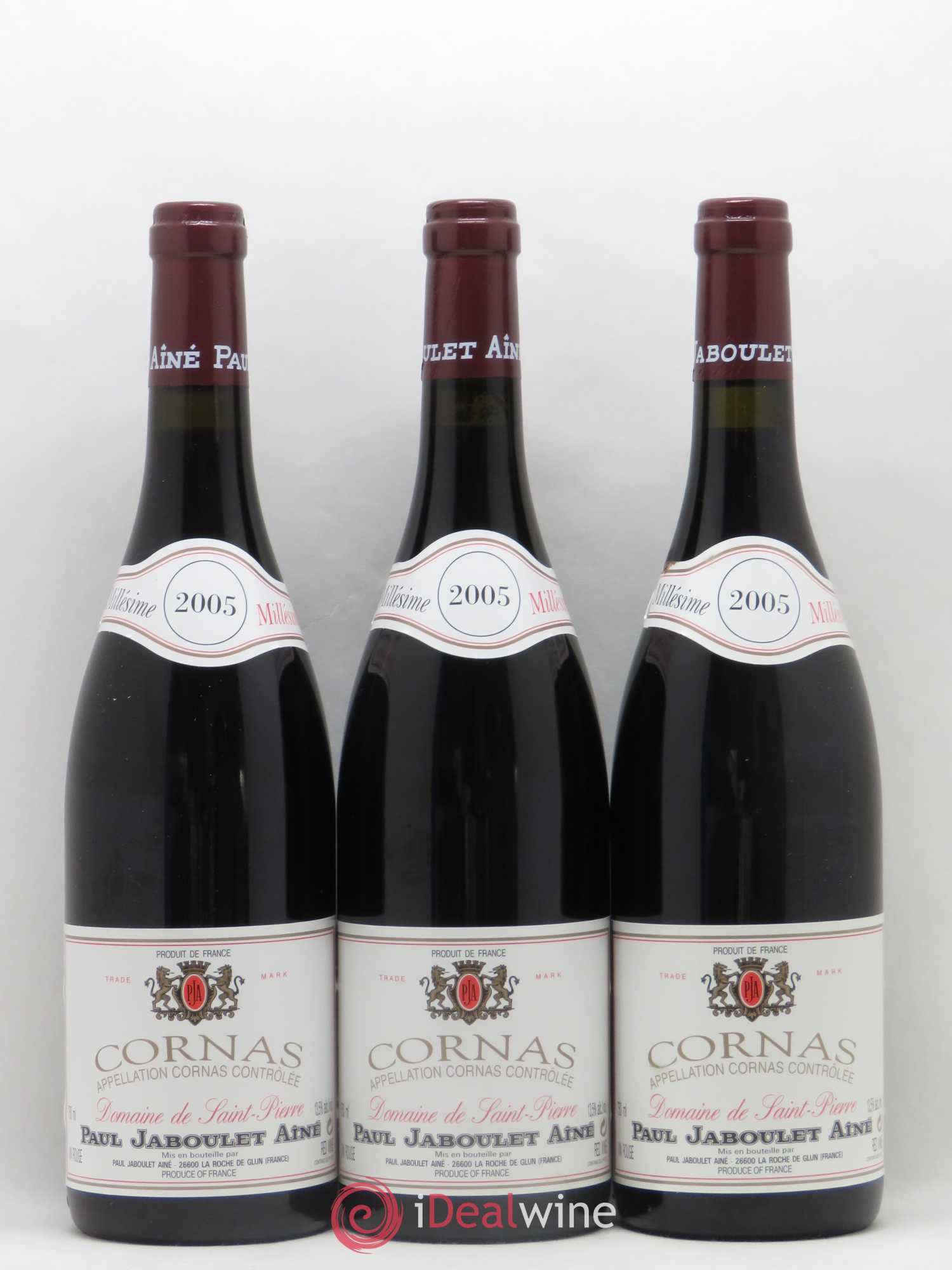 Cornas Domaine de Saint-Pierre Paul Jaboulet Ainé 2005 - Lot de 6 bouteilles - 1