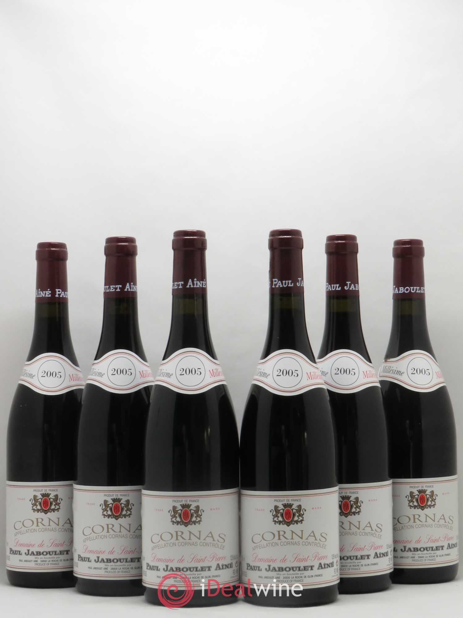 Cornas Domaine de Saint-Pierre Paul Jaboulet Ainé 2005 - Lot de 6 bouteilles - 0