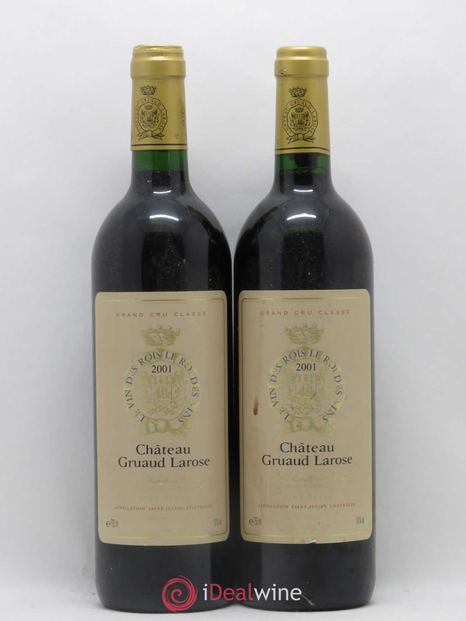 Château Gruaud Larose 2ème Grand Cru Classé 2001 - Lot de 2 bouteilles - 0