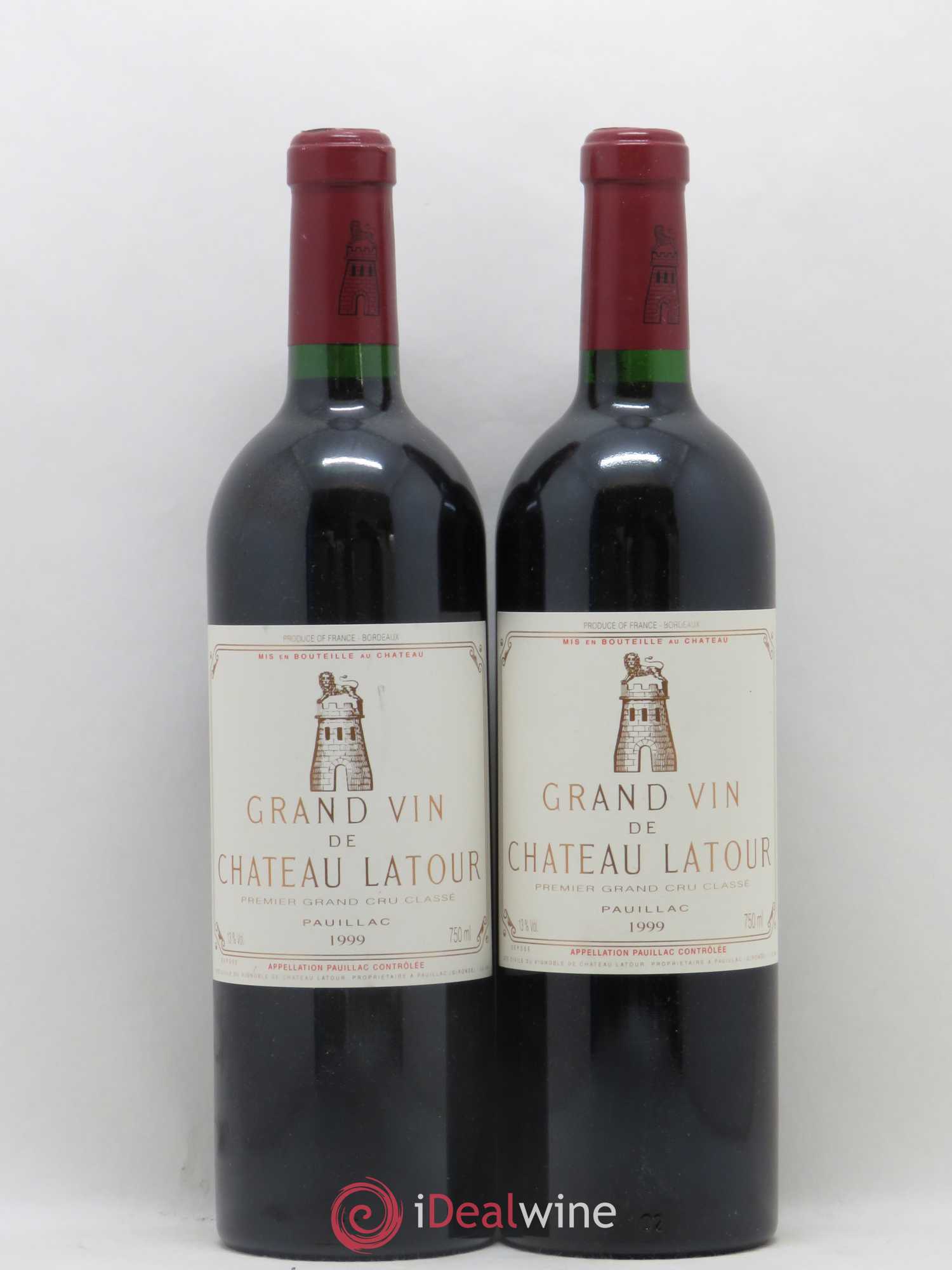 Château Latour 1er Grand Cru Classé 1999 - Lot de 2 bouteilles - 0