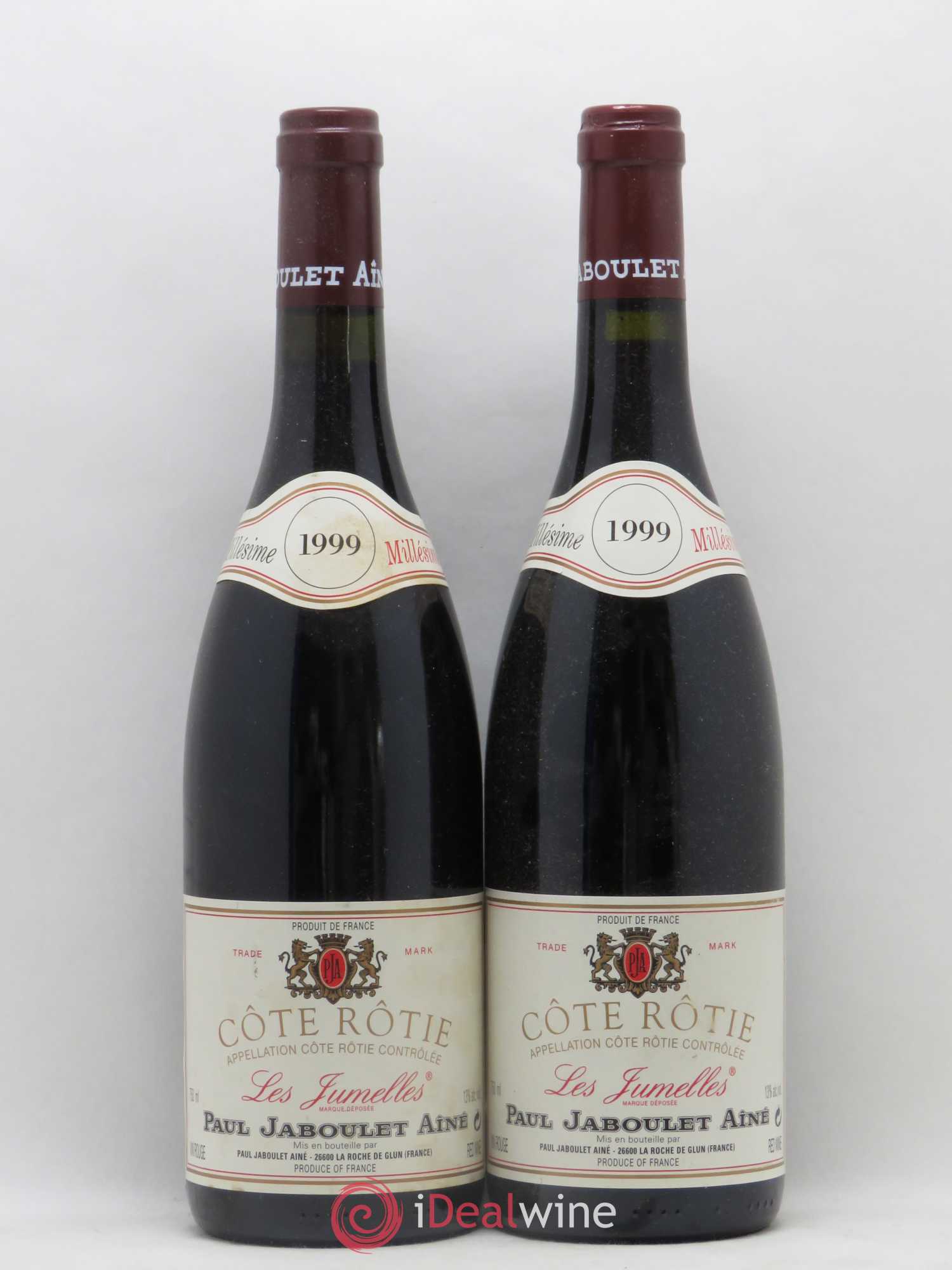 Côte-Rôtie Les Jumelles Paul Jaboulet Ainé 1999 - Lot de 2 bouteilles - 0