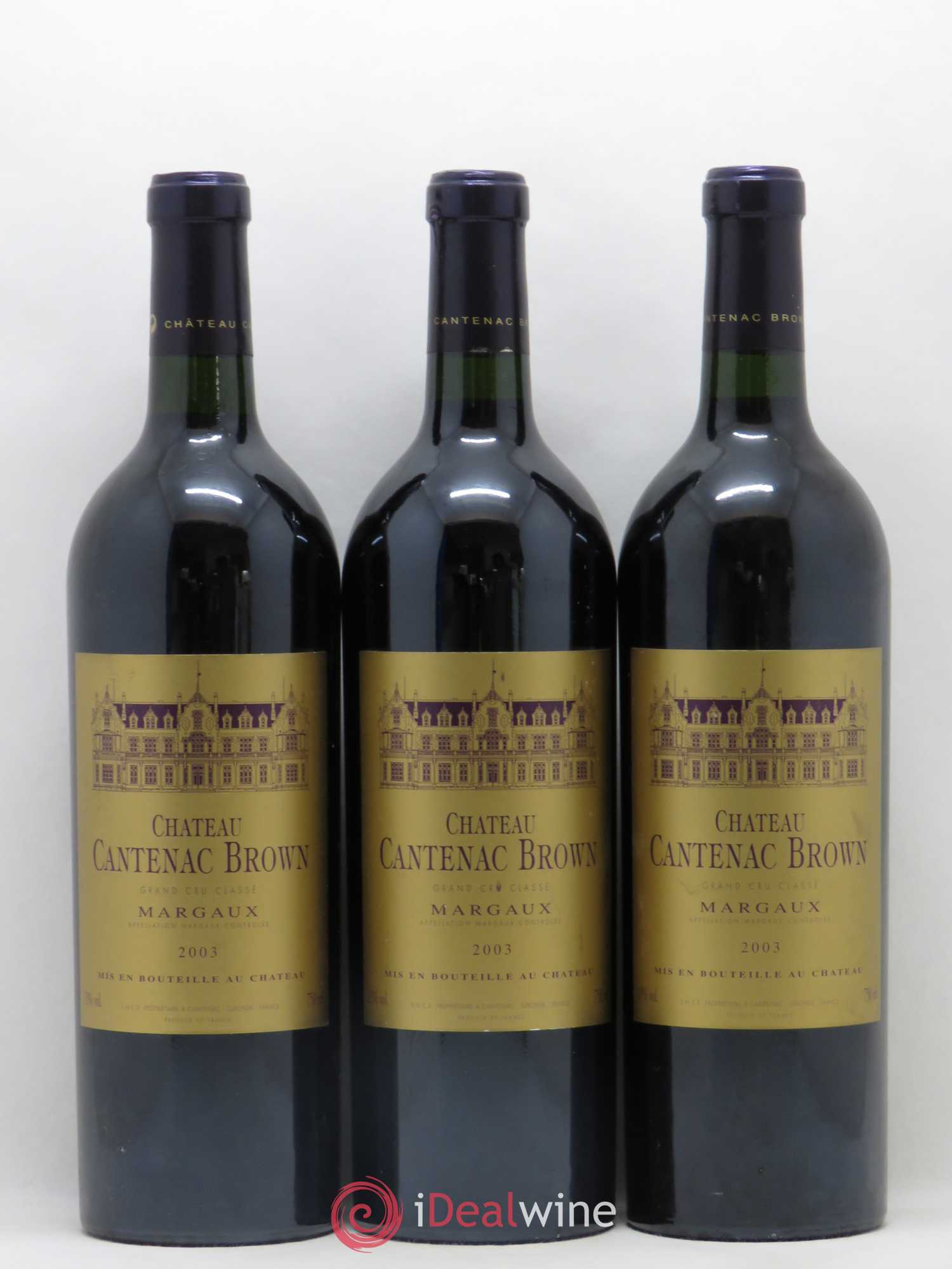 Château Cantenac Brown 3ème Grand Cru Classé 2003 - Lot de 12 bouteilles - 2