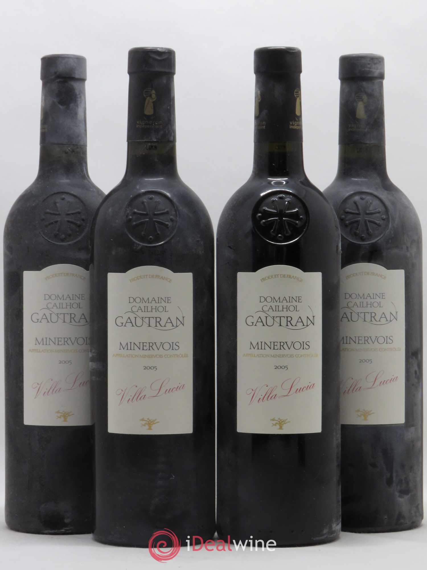 Minervois Villa Lucia Domaine Cailhol Gautran (sans prix de réserve) 2005 - Posten von 4 Flaschen - 0