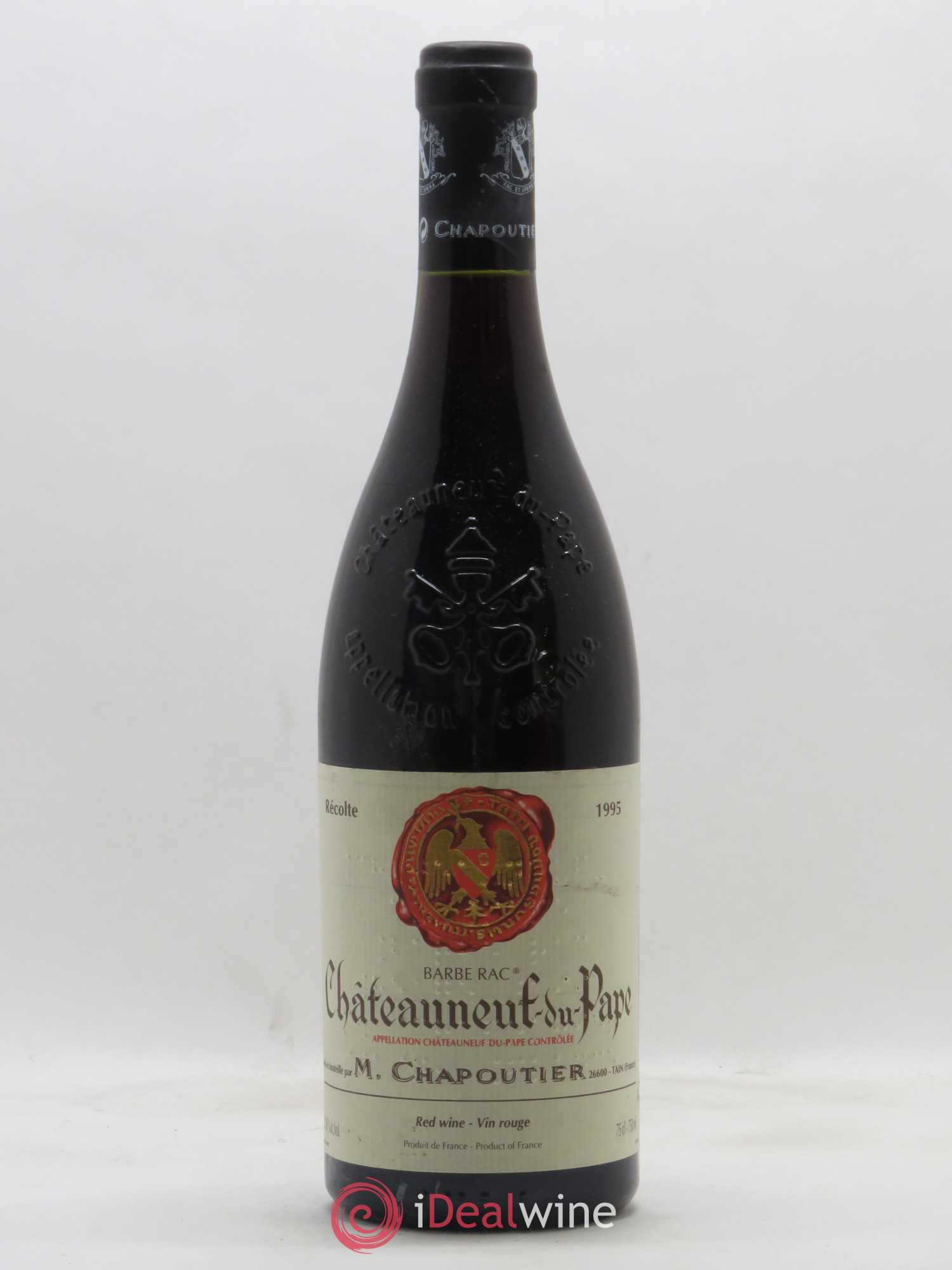 Châteauneuf-du-Pape Barbe Rac Chapoutier 1995 - Lot de 1 bouteille - 0