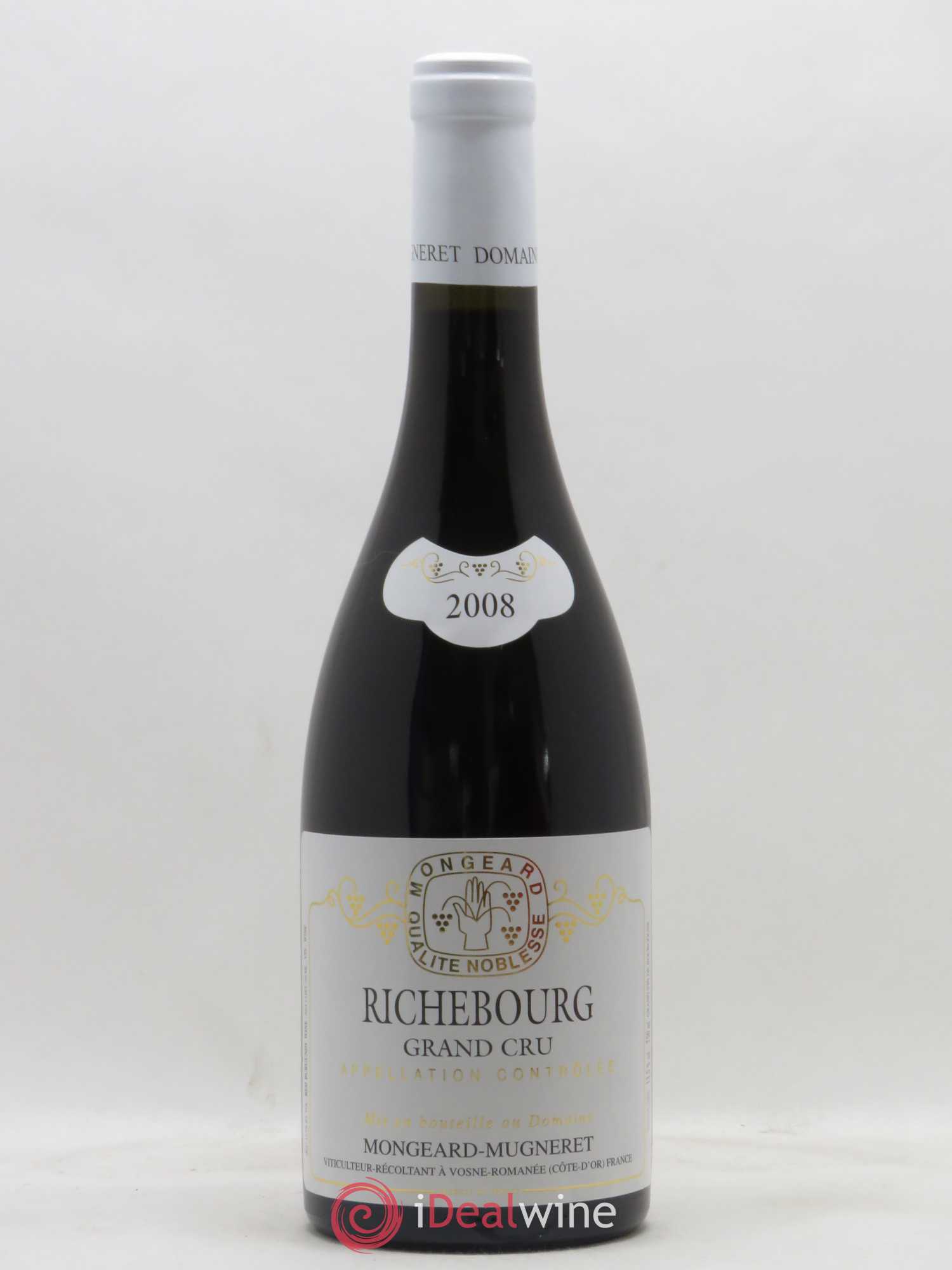 Richebourg Grand Cru Mongeard-Mugneret (Domaine) 2008 - Lot de 1 bouteille - 0