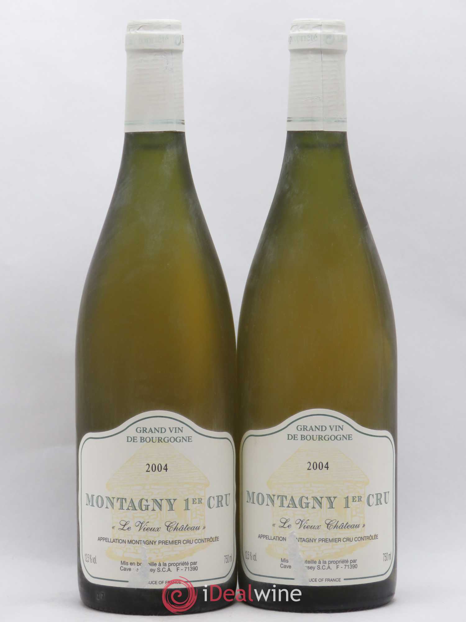 Montagny 1er cru Le Vieux Château Caves de Bissey 2004 - Posten von 2 Flaschen - 0