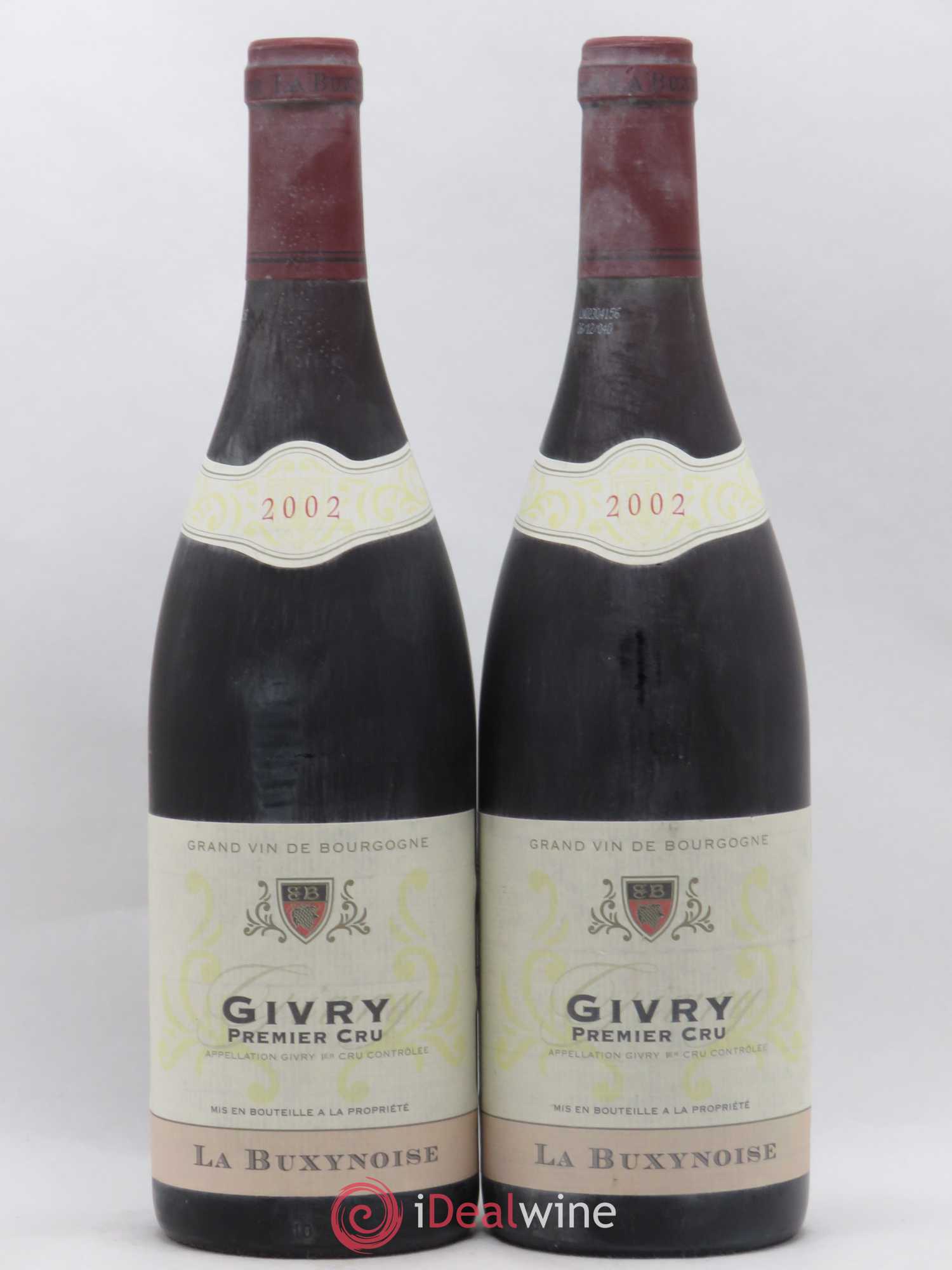 Givry 1er cru La Buxynoise Caves des Vignerons de Buxy 2002 - Posten von 2 Flaschen - 0