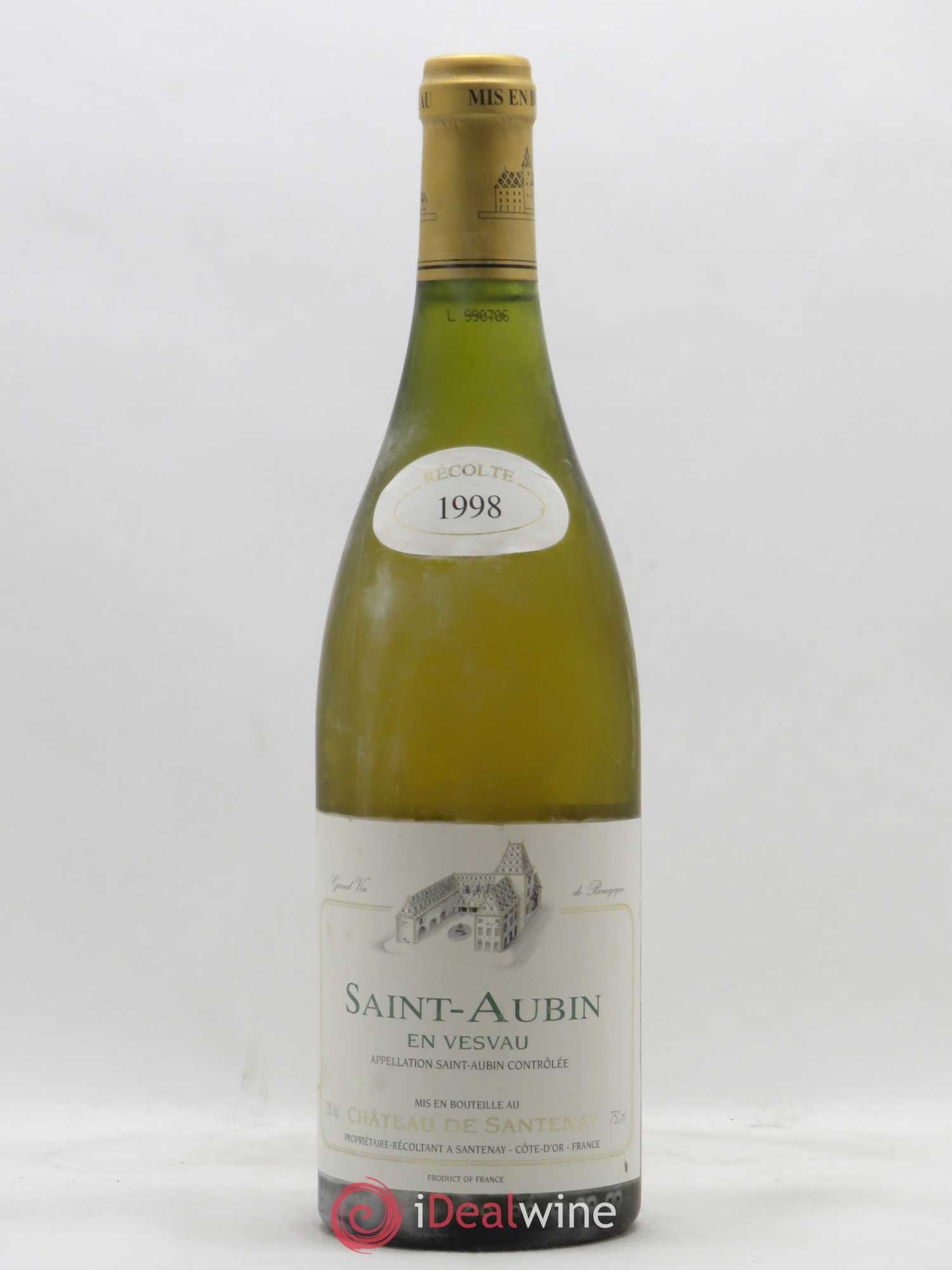 Saint-Aubin En Vesvau Château de Santenay 1998 - Posten von 1 Flasche - 0