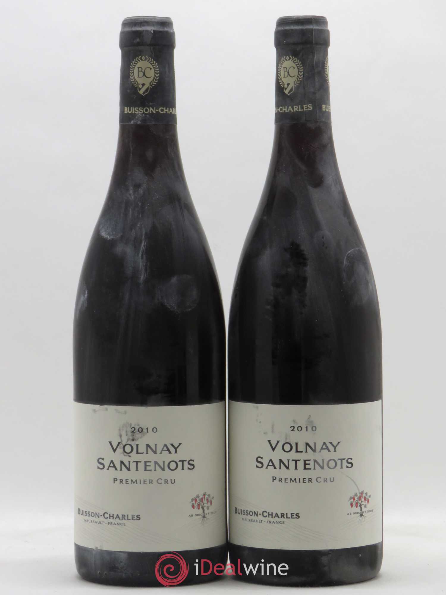 Volnay 1er Cru Santenots Buisson Charles 2010 - Posten von 2 Flaschen - 0