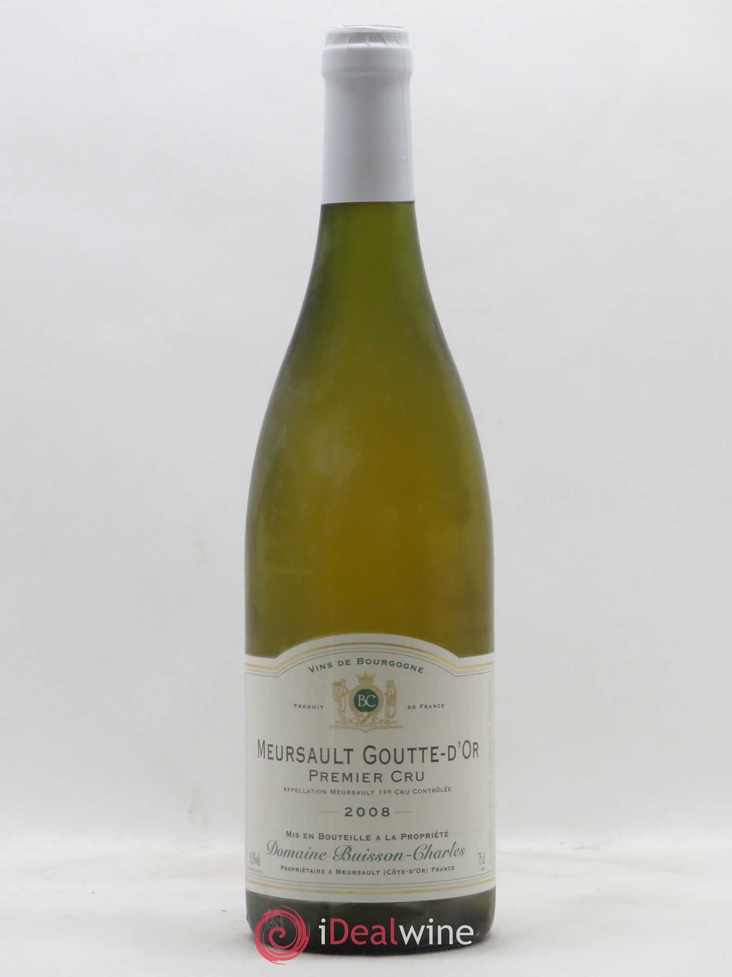 Meursault 1er Cru Goutte d'Or Buisson-Charles (Domaine) 2008 - Lot de 1 bouteille - 0