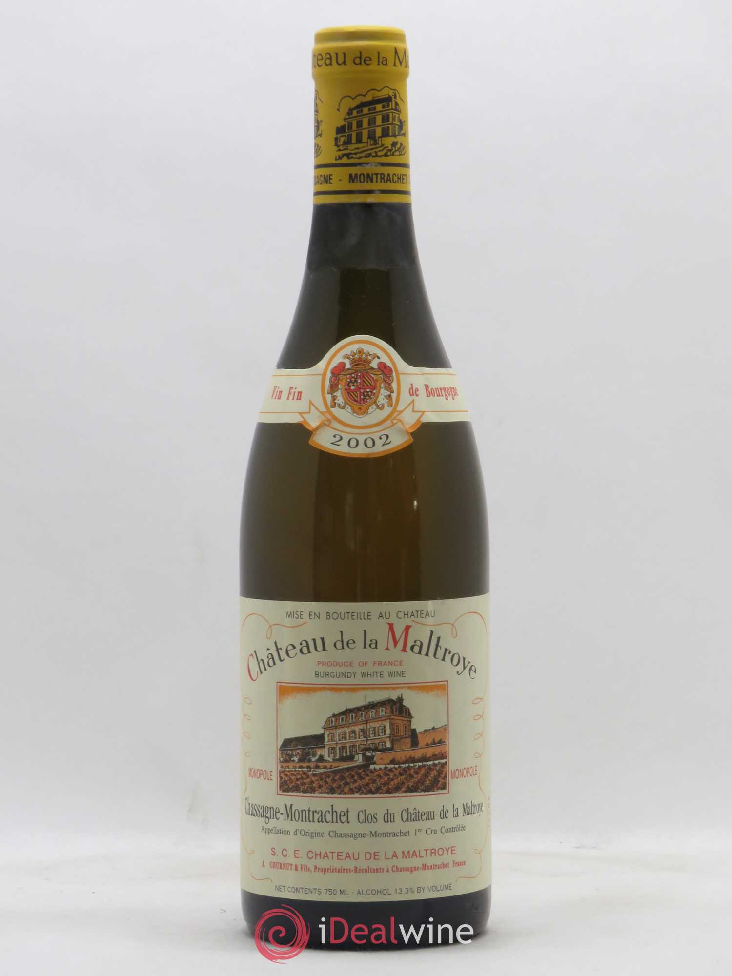 Chassagne-Montrachet 1er Cru Clos du Château de la Maltroye Monopole Château de la Maltroye 2002 - Lot de 1 bouteille - 0