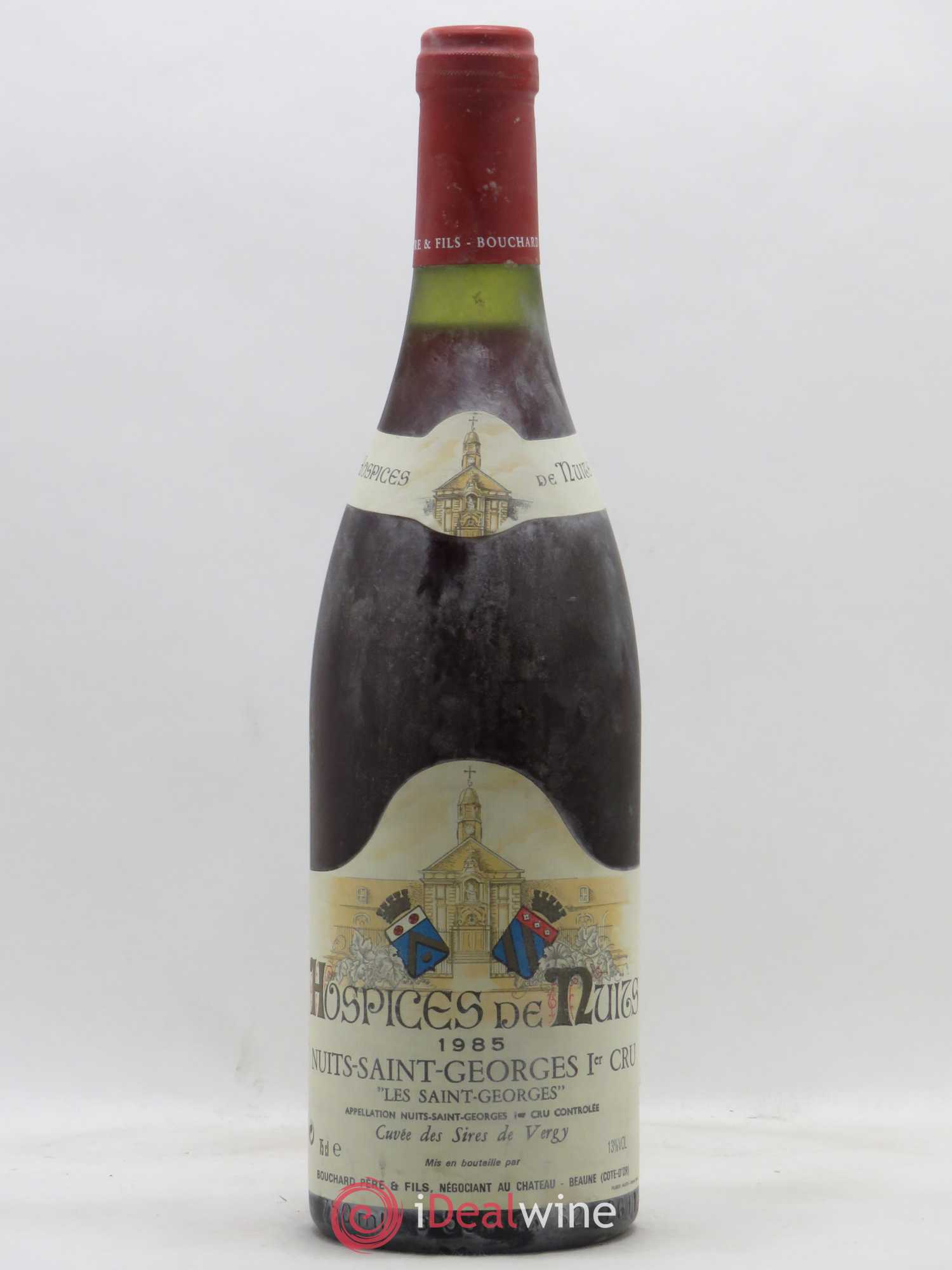 Nuits-Saint-Georges 1er Cru Les Saints Georges cuvée des Sires de Vergy Hospices de Nuits Bouchard Père et Fils 1985 - Posten von 1 Flasche - 0