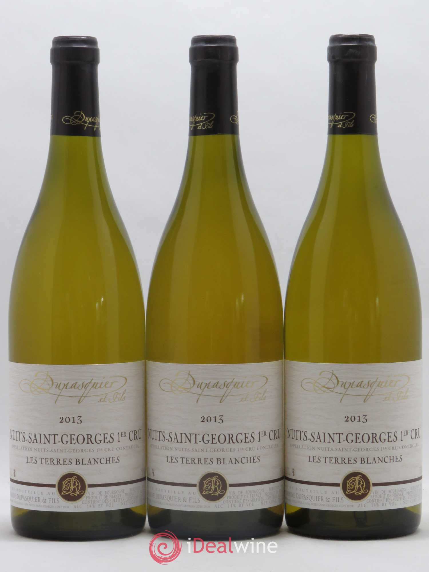 Nuits-Saint-Georges 1er Cru Les Terres Blanches Dupasquier 2013 - Posten von 3 Flaschen - 0