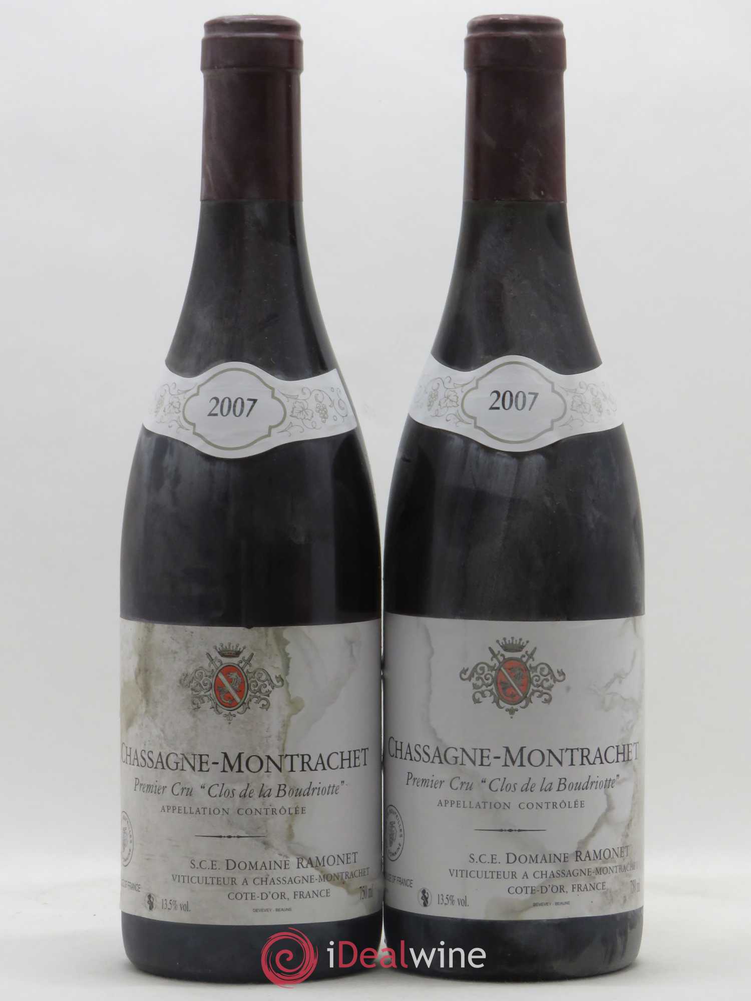 Chassagne-Montrachet 1er Cru Clos de la Boudriotte Ramonet (Domaine) 2007 - Lot de 2 bouteilles - 0