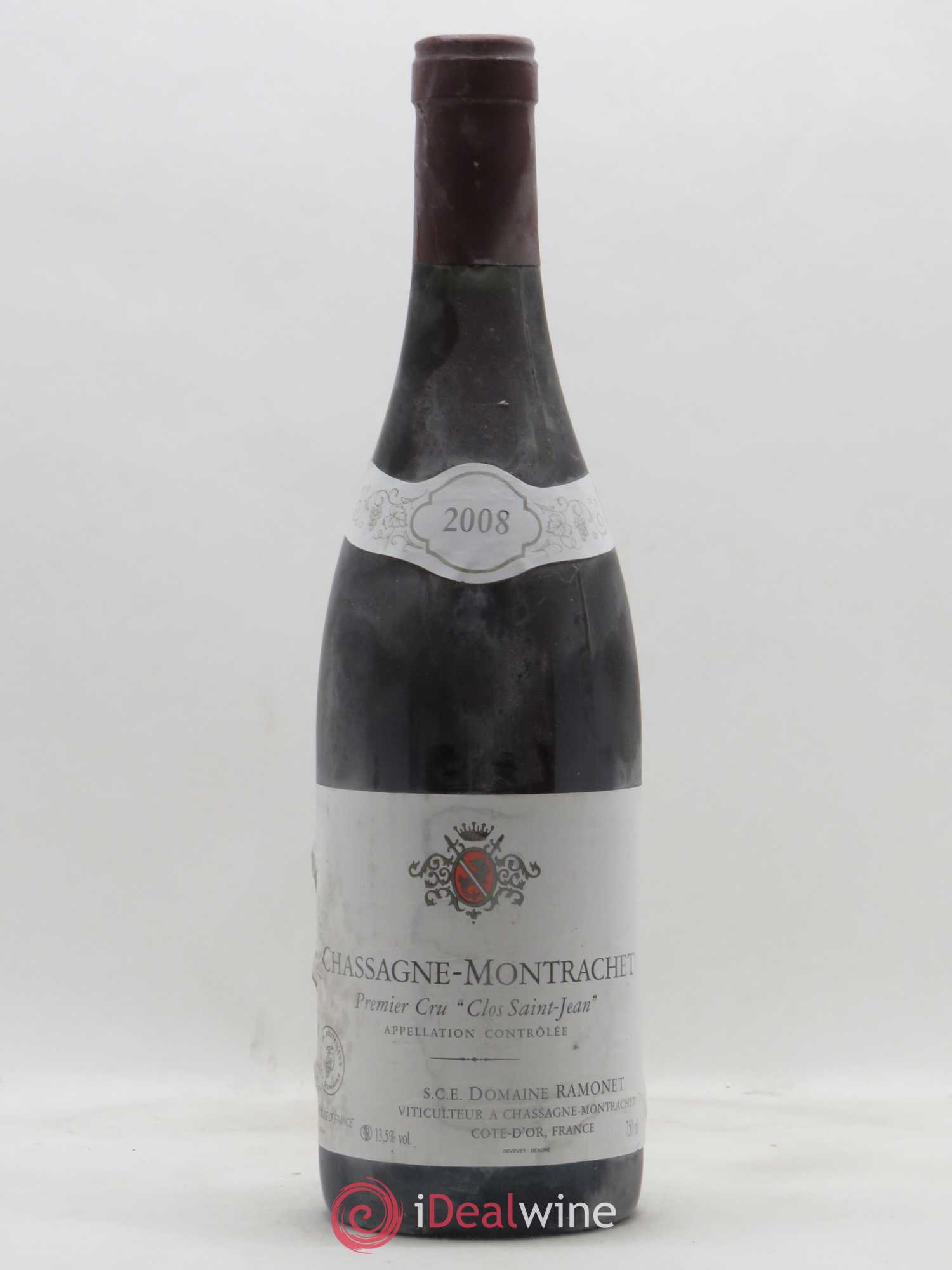 Chassagne-Montrachet 1er Cru Clos Saint-Jean Ramonet (Domaine) 2008 - Lot de 1 bouteille - 0
