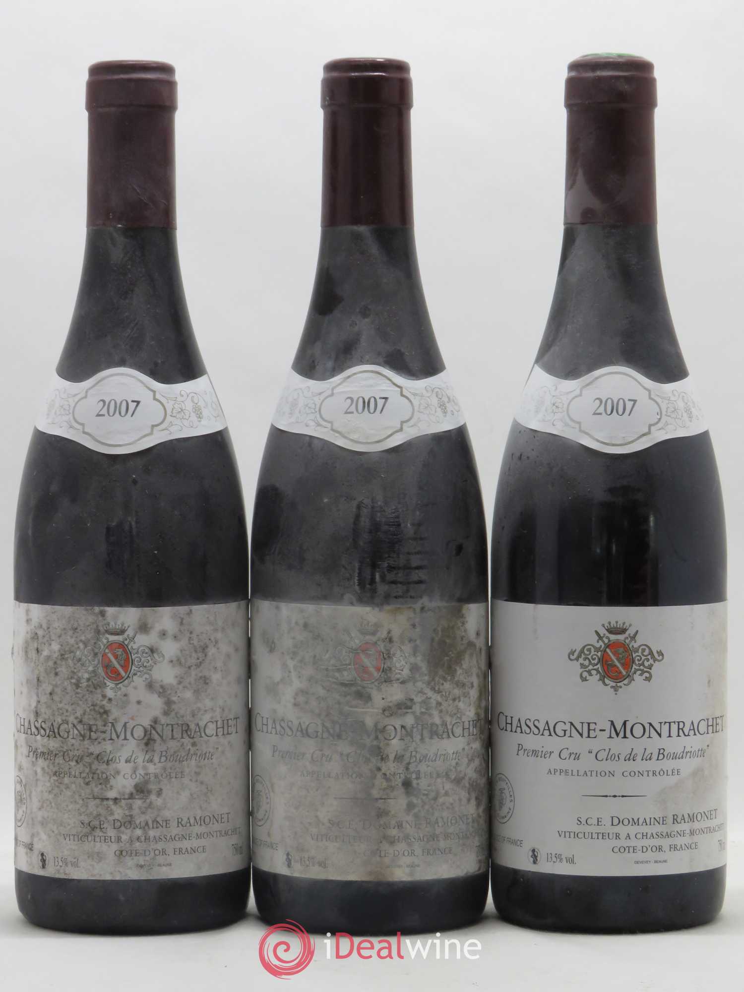 Chassagne-Montrachet 1er Cru Clos de la Boudriotte Ramonet (Domaine) 2007 - Lot de 3 bouteilles - 0