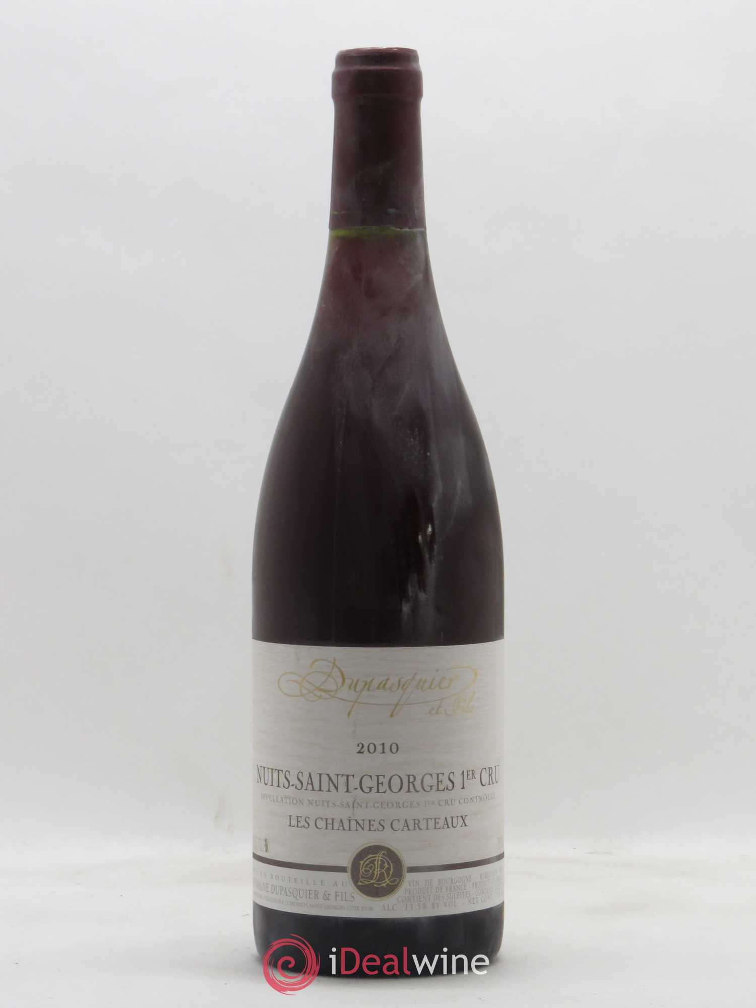 Nuits-Saint-Georges 1er Cru Les Chaînes Carteaux Dupasquier 2010 - Posten von 1 Flasche - 0