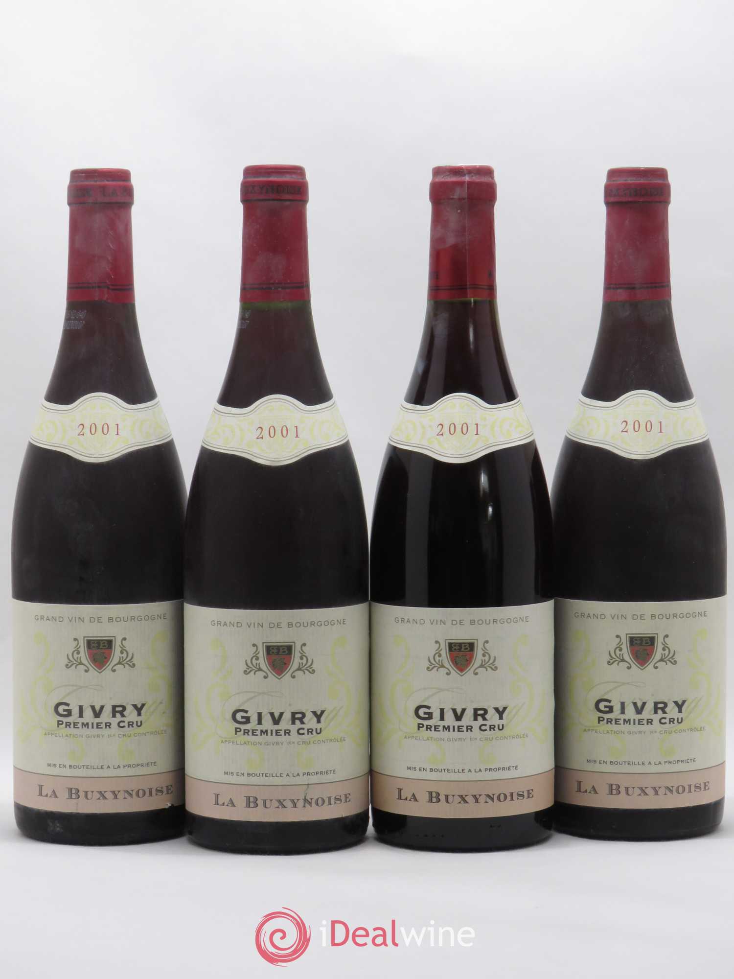 Givry 1er Cru La Buxynoise Caves des Vignerons de Buxy 2001 - Posten von 4 Flaschen - 0