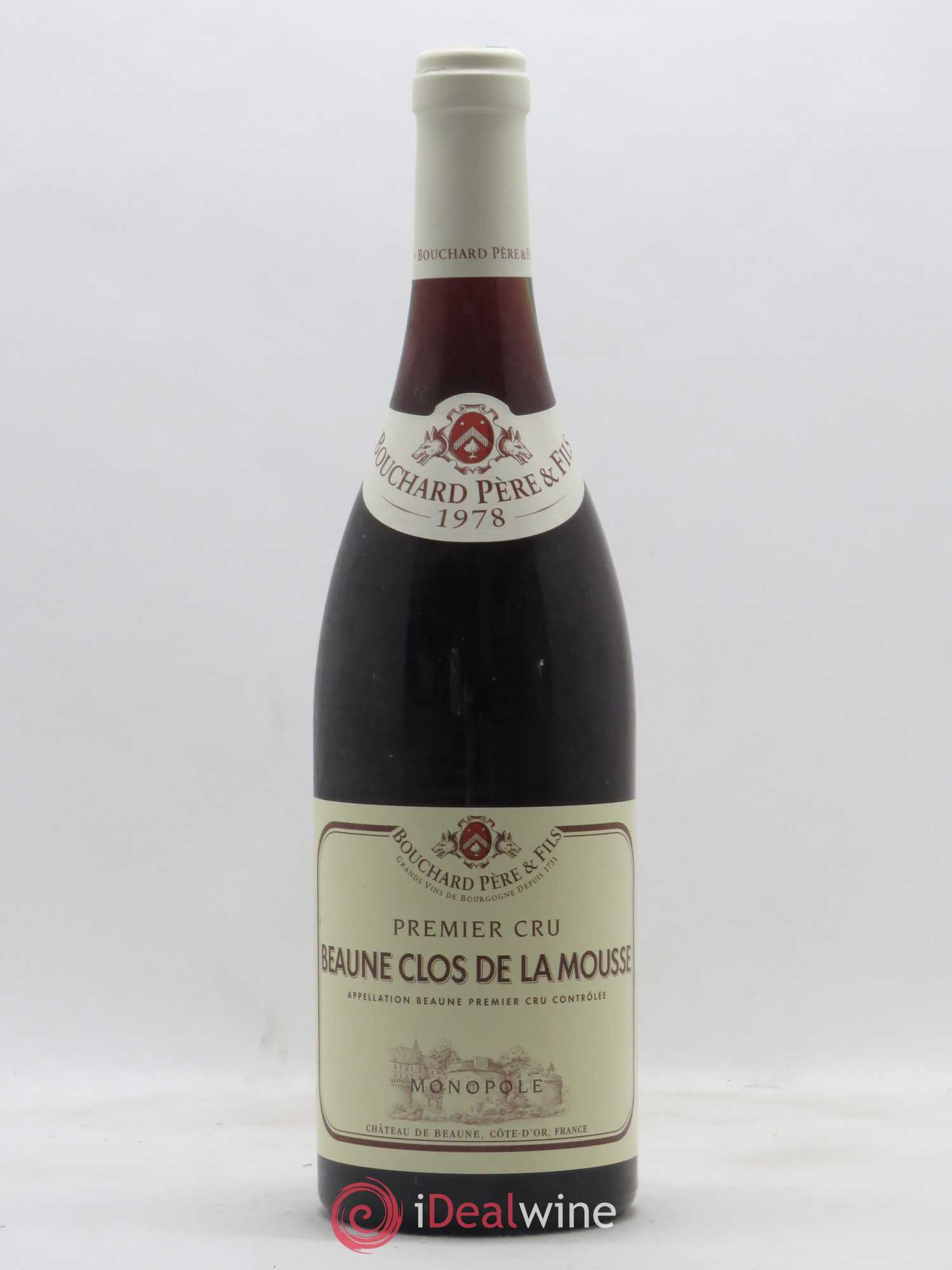 Beaune 1er Cru Clos De La Mousse Bouchard Pere Et Fils 1978 - Posten von 1 Flasche - 0