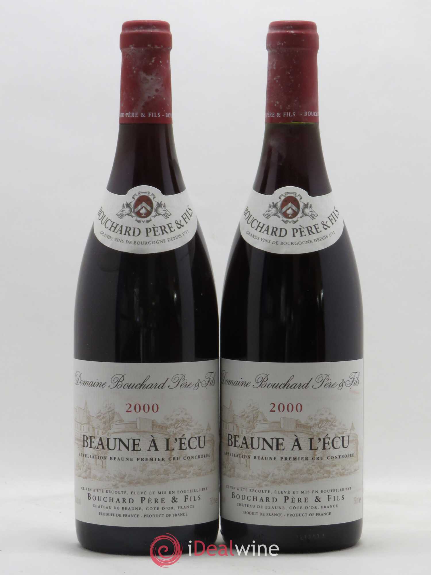 Beaune 1er Cru A l'Ecu Bouchard Père et Fils 2000 - Posten von 2 Flaschen - 0