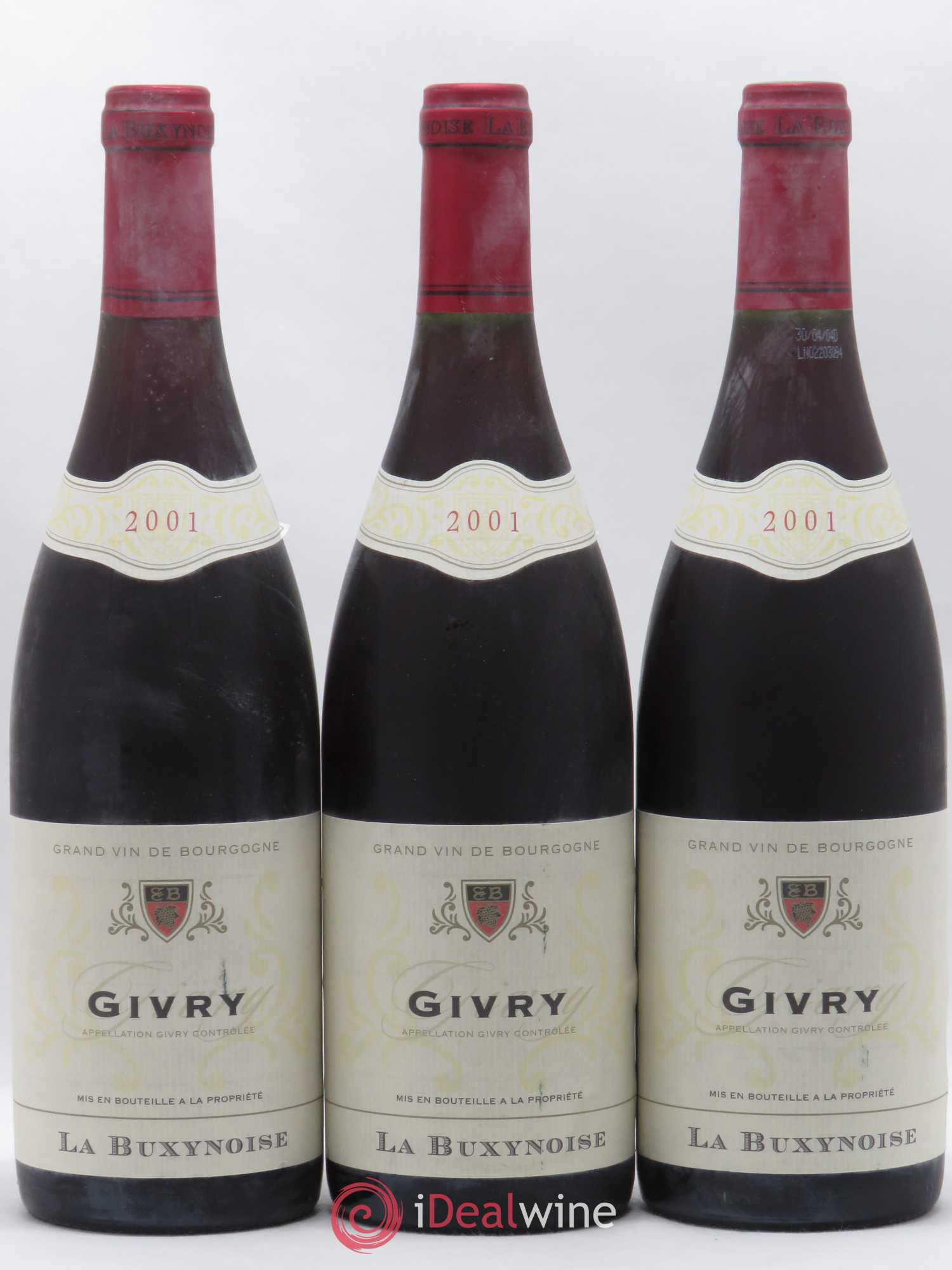 Givry La Buxynoise Caves des Vignerons de Buxy 2001 - Posten von 3 Flaschen - 0